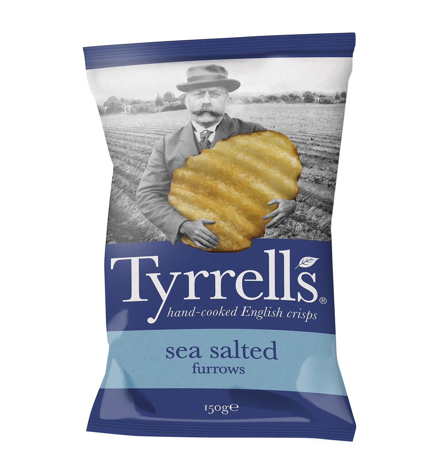 TYRRELL'S Wavy Potato Chips Bag 150g - Buy Online on GoSupps.com