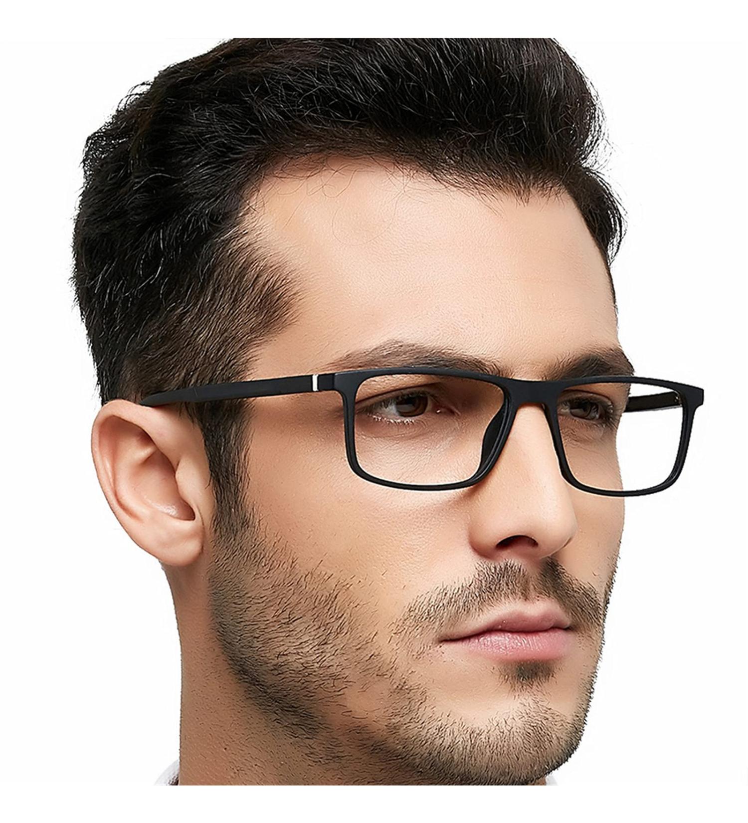 OCCI CHIARI Men's Blue Light Blocking Glasses - Small Size Spring Hinge Black - No Degree - Buy Online on GoSupps.com
