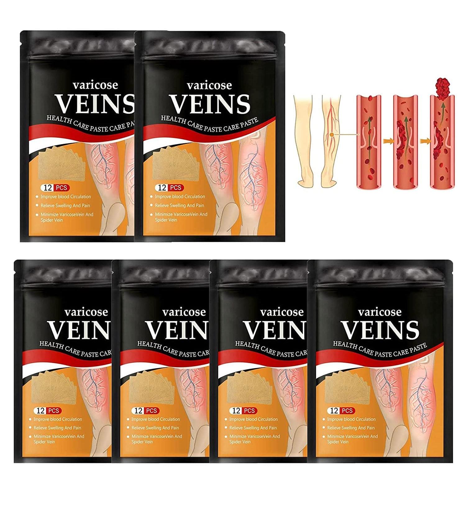 Mandurs 72Pcs Varicose Veins Patch - VeinHealth Treatment for Legs | Improve Blood Circulation, Reduce Pain & Swelling - Buy Online on GoSupps.com