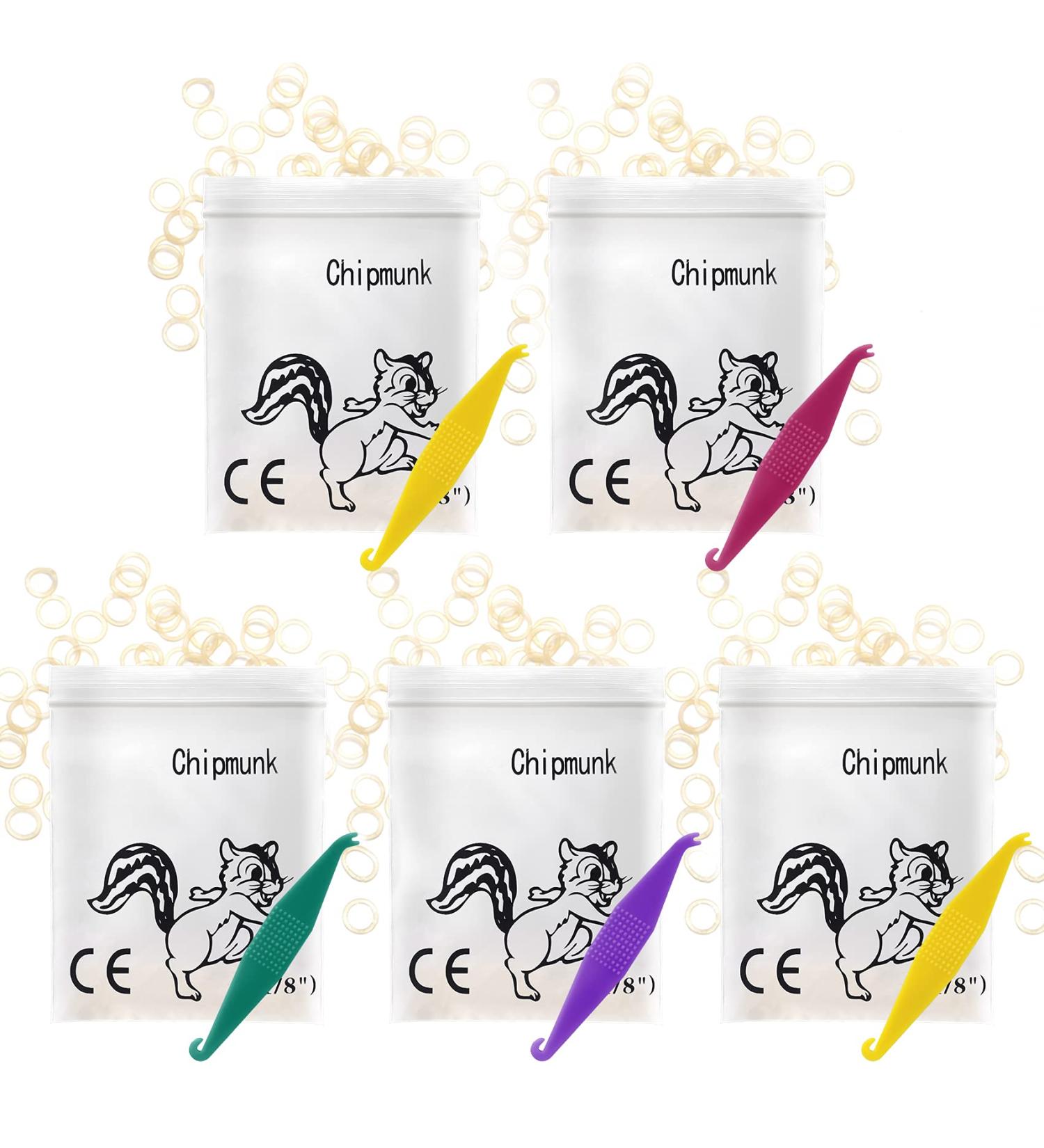 500 Pack 1/8 Orthodontic Elastic Rubber Bands - Ideal for Tooth Gap, Dreadlocks, Doll Hair, Braids, Horse Mane & Tail - Includes 5 Pcs Elastic Placer - 3.5 Oz - Buy Online on GoSupps.com