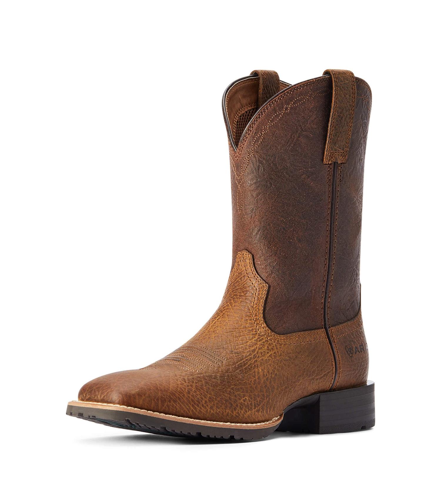 ARIAT Men's Hybrid Grit Western Boot 9.5 - Earth/Alamo Brown - Buy Online on GoSupps.com