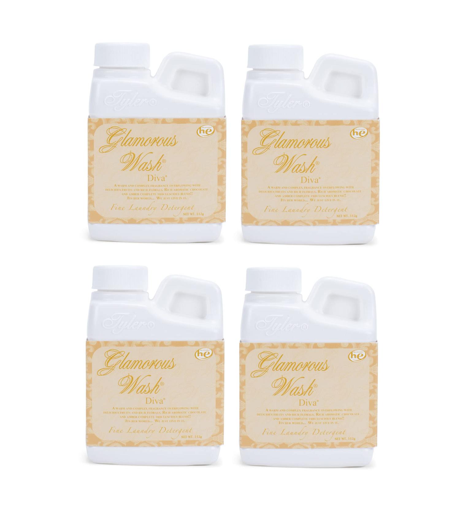Buy Tyler Glamorous Wash 4 oz - Pack of 4 | Premium Laundry Detergent for Fine Fabrics | Diva Scent | International Shipping Available - Buy Online on GoSupps.com