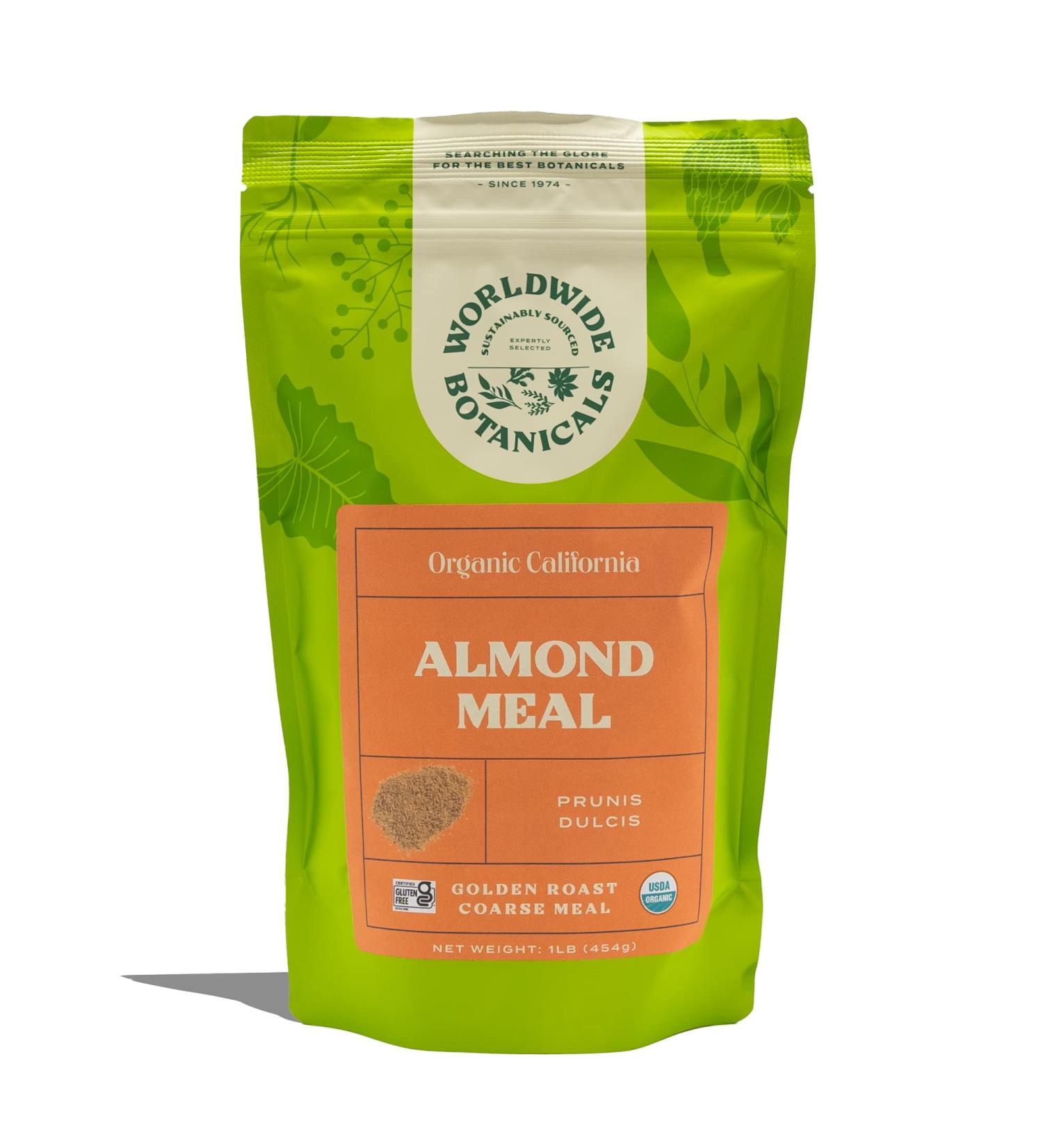 Organic Roasted Almond Meal - Golden Roast for Flavorful Baked Goods | 1lb - Gluten-Free, Vegan, Paleo Friendly - Buy Online on GoSupps.com