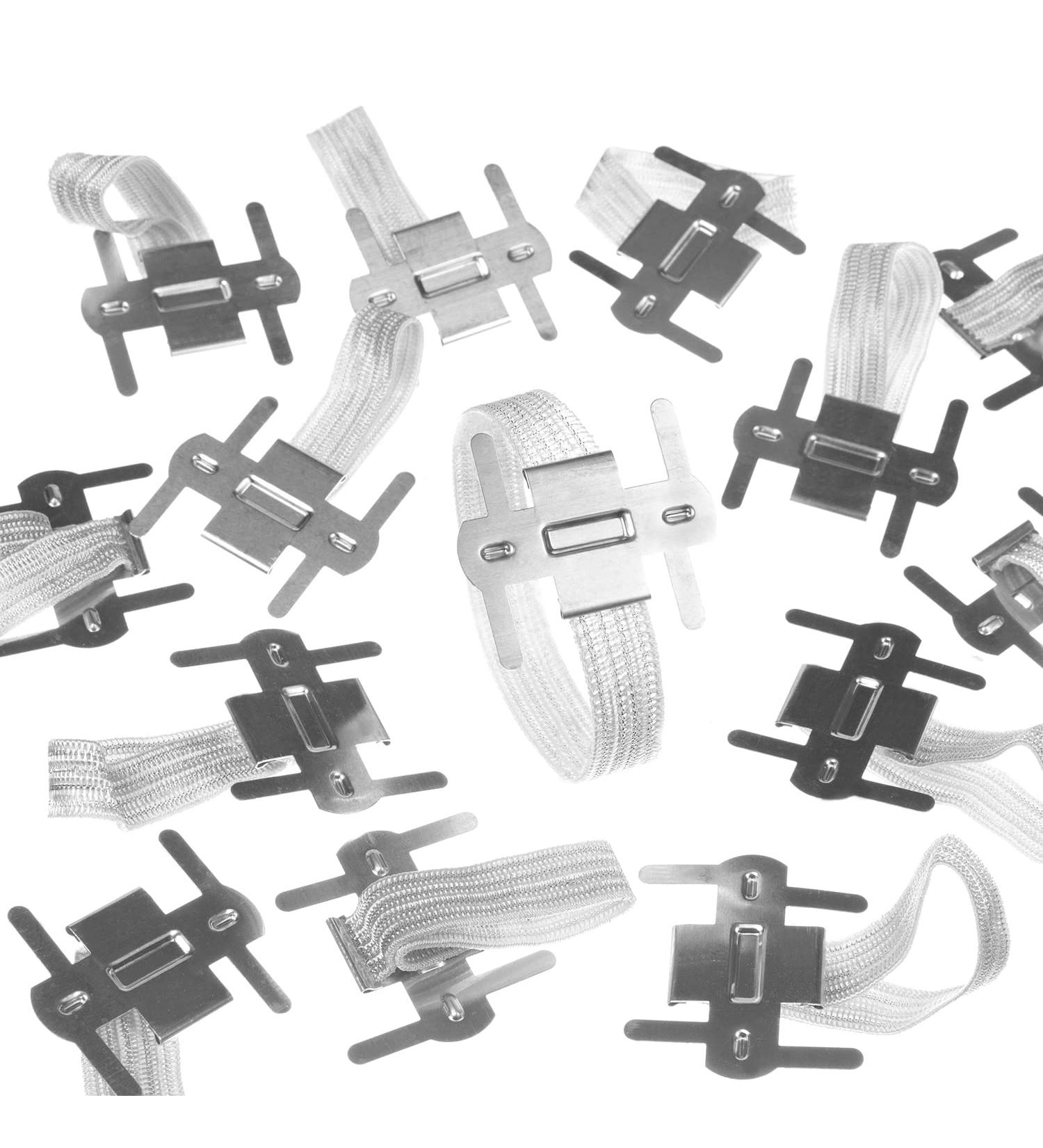 Royal Imports Silver/White Corsage Wrist Bands - Pack of 48 Elastic Wristlets for Wedding & Prom Flowers - Buy Online on GoSupps.com