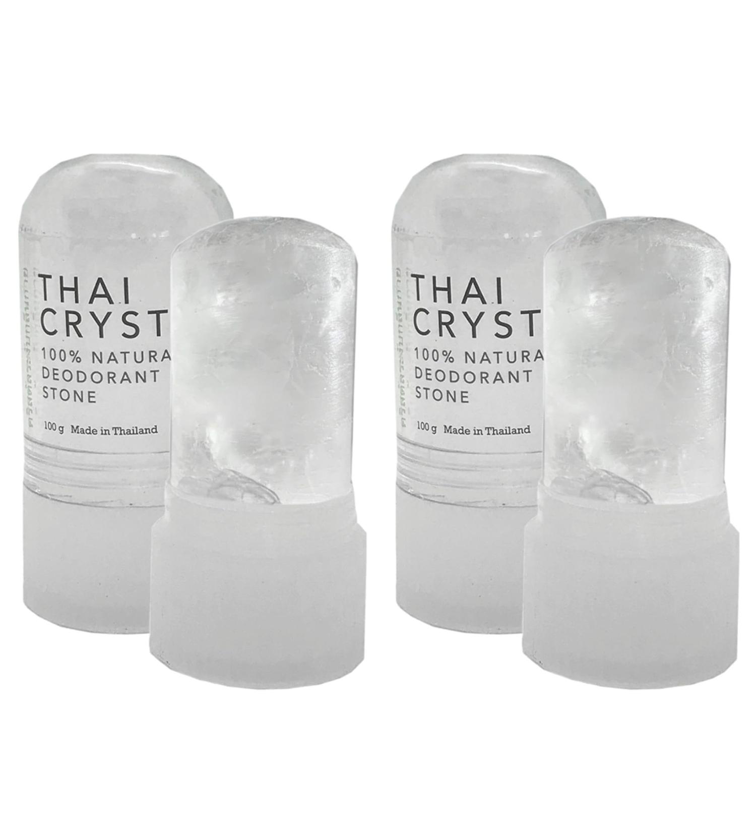 Thai Crystal Deodorant by Verve CULTURE Alum Stone Crystal Deodorant Roll On Crystal Mineral Deodorant Stick All Natural Deodorant for Women and Men Set of 2 - Buy Online on GoSupps.com