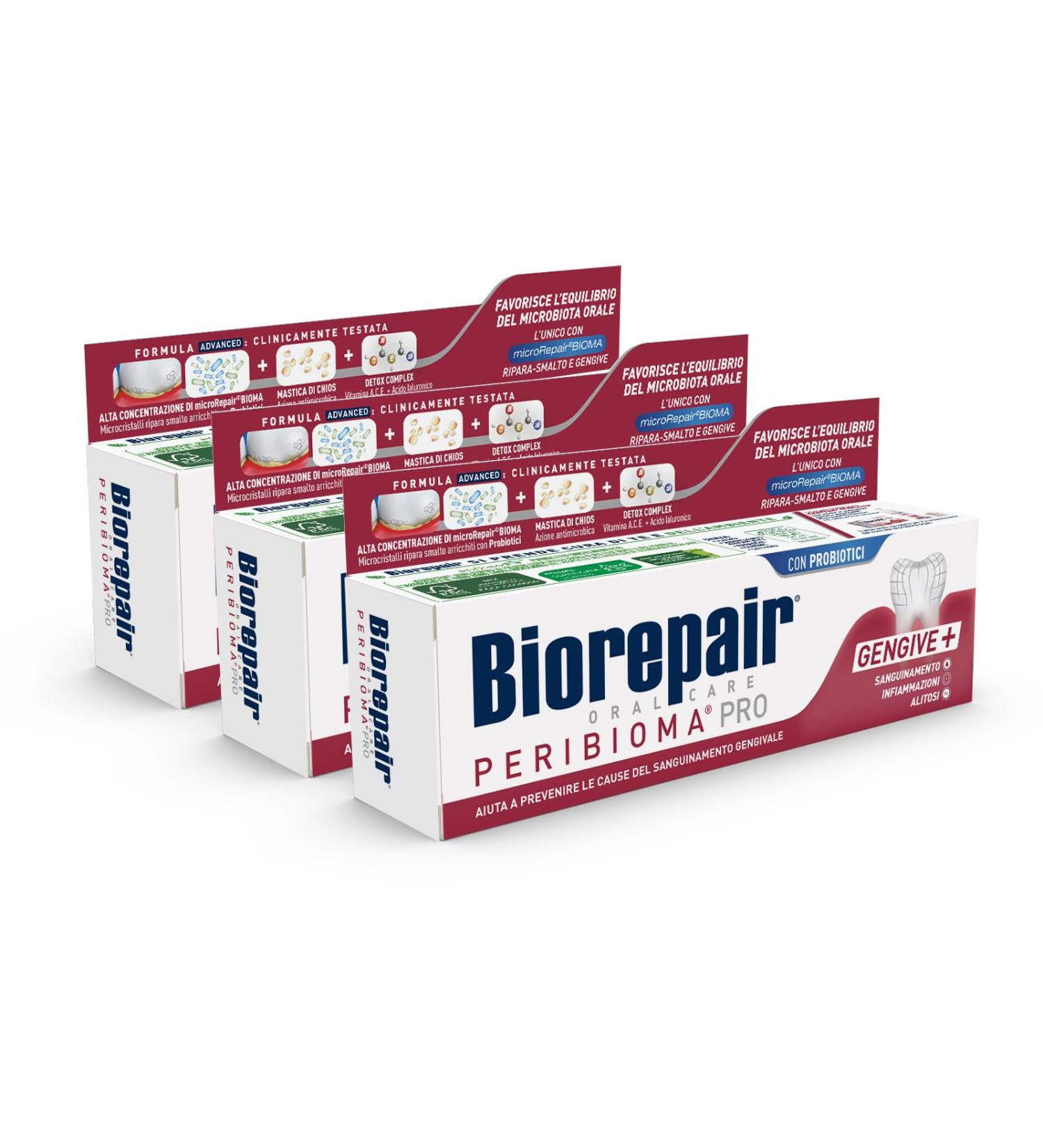 Buy Biorepair Peribioma Pro Advanced Toothpaste - 3 x 75 ml for Siblings | Balance Microbiot Problems | International Shipping Available - Buy Online on GoSupps.com