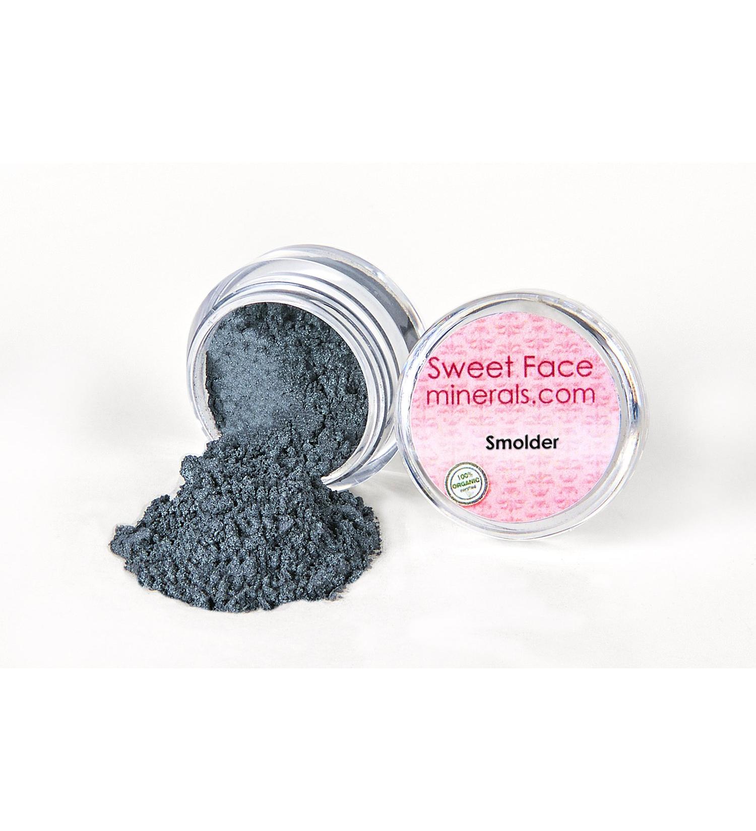 Dark Gray Smolder Eye Shadow Mineral Makeup - Sheer Bare Skin Brow Liner Powder - Buy Online on GoSupps.com