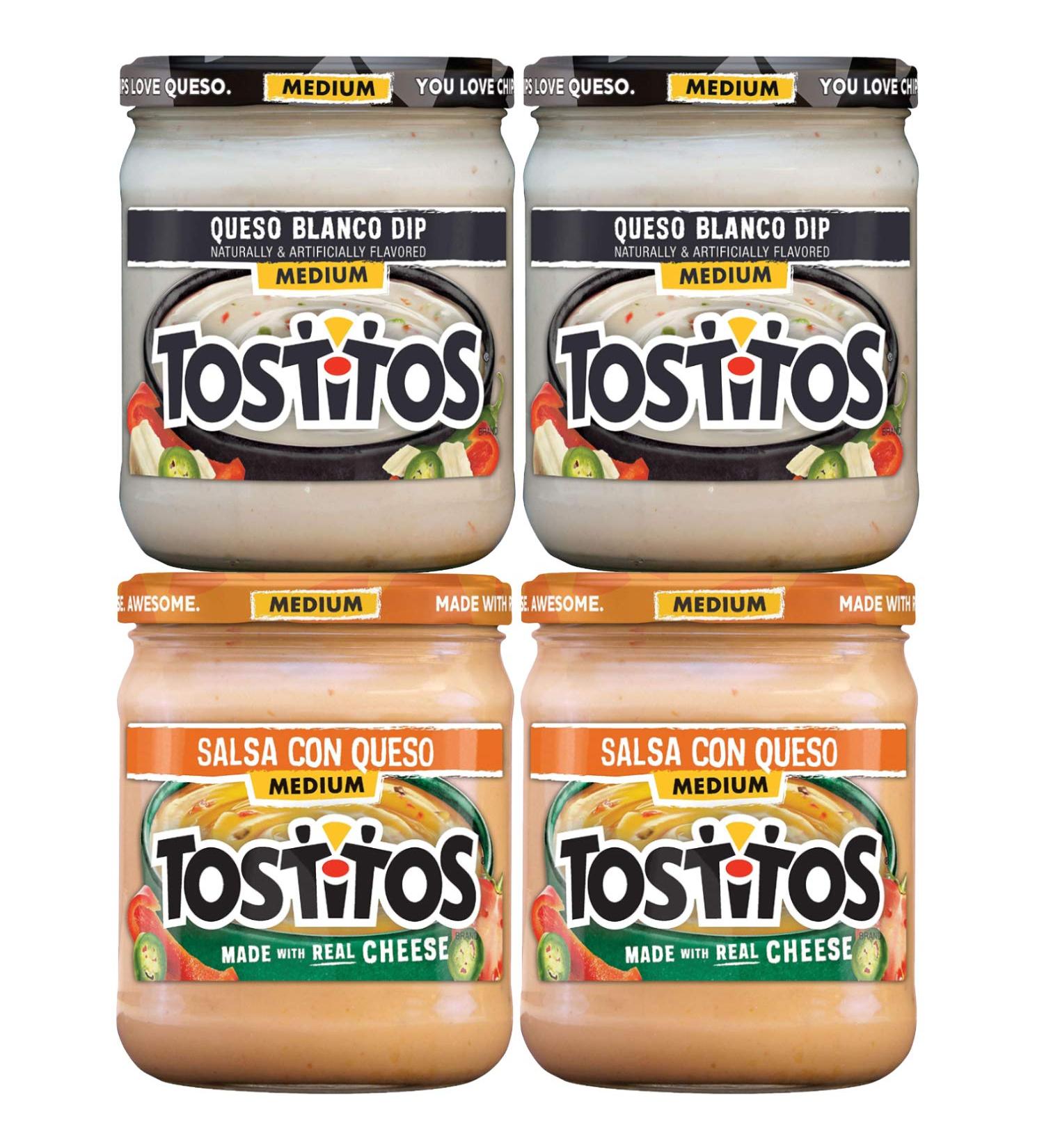 Tostitos Queso Variety Pack - 4 Count (15.5 oz Each) | Perfect for Parties! - Buy Online on GoSupps.com