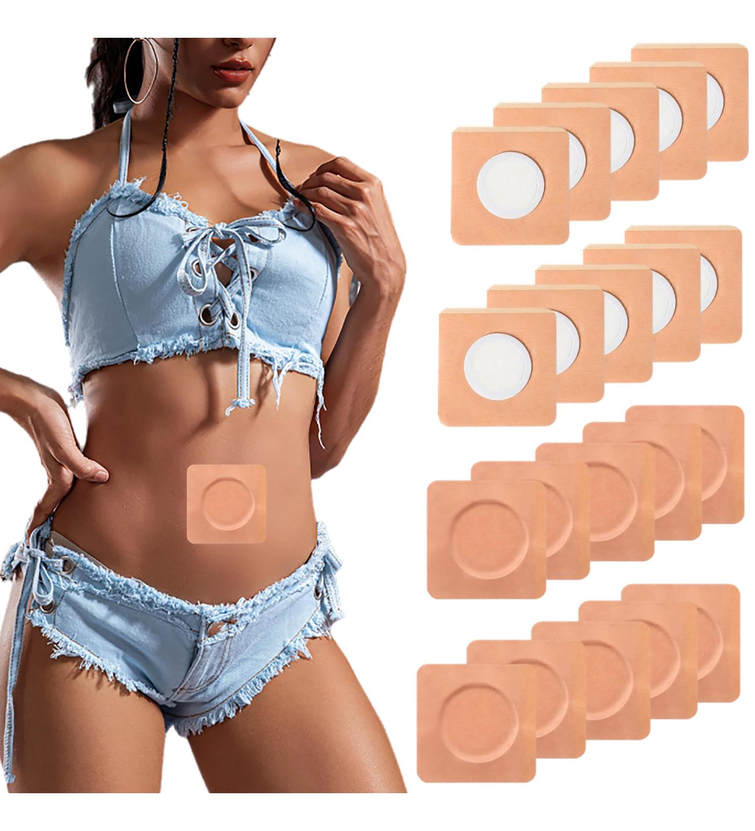 Lot de 25 patchs hypoallerg niques l'huile de ricin pour nombril sans lavage anti-fuites d'huile (huile non incluse) Couleur peau - Buy Online on GoSupps.com