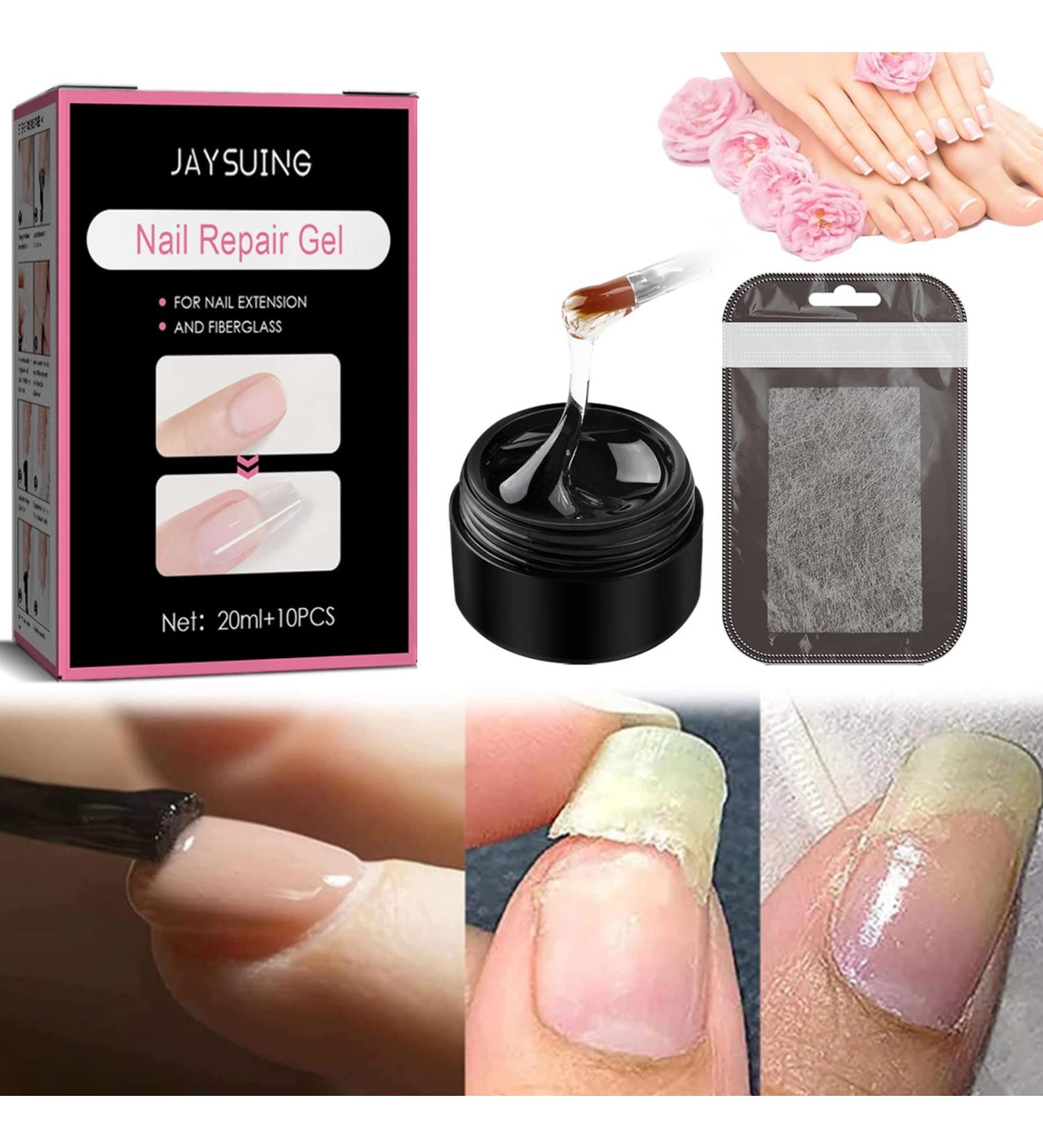 Nail Repair Gel - Instant Cracked Nail Treatment for Broken Nails - Strengthens and Repairs Natural Nails - Nail Extension Sculpture Gel (20ml) - Buy Online on GoSupps.com