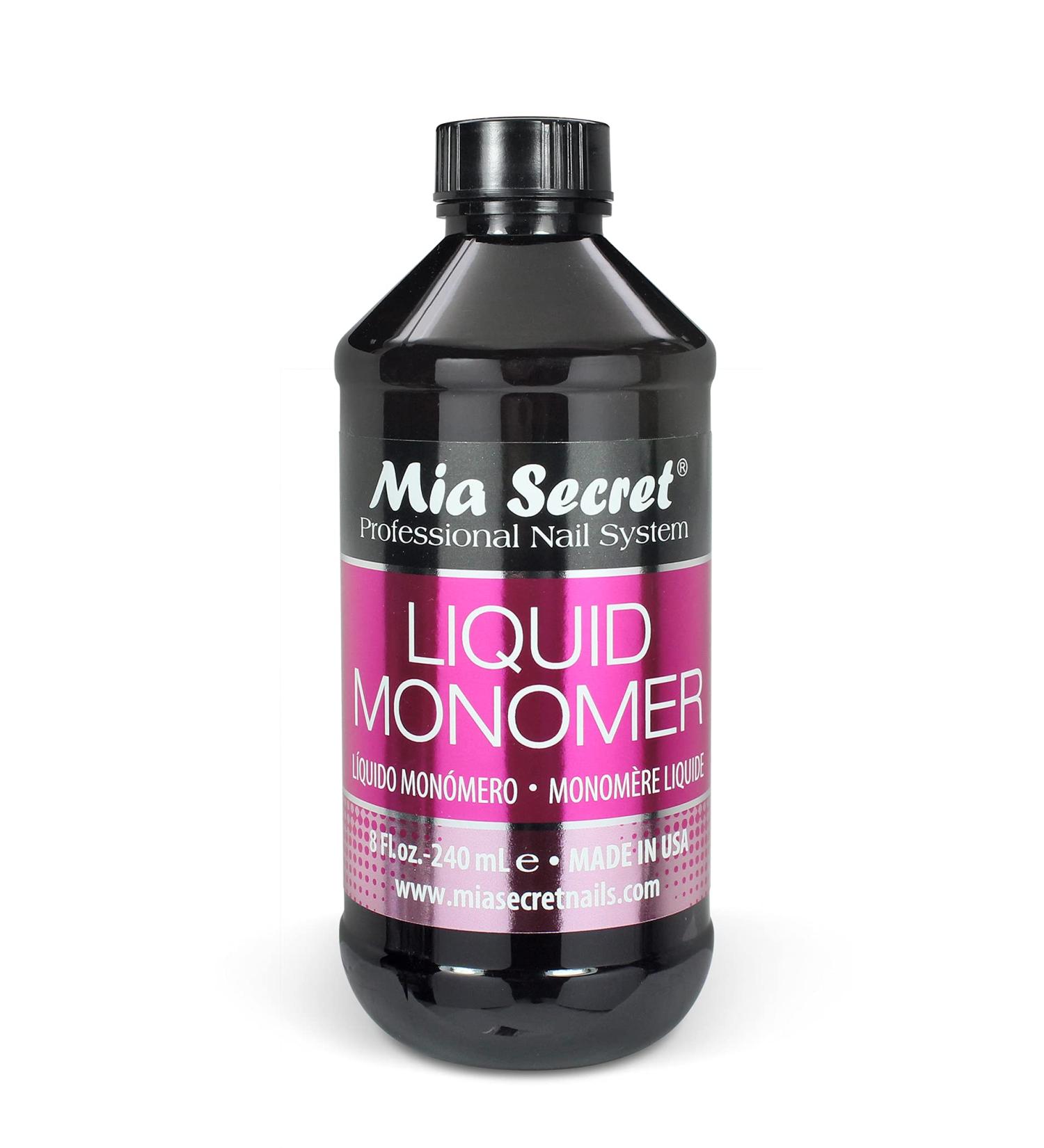 8 oz Mia Secret EMA Monomer - Professional Acrylic Nail Liquid for Acrylic Powder - Buy Online on GoSupps.com