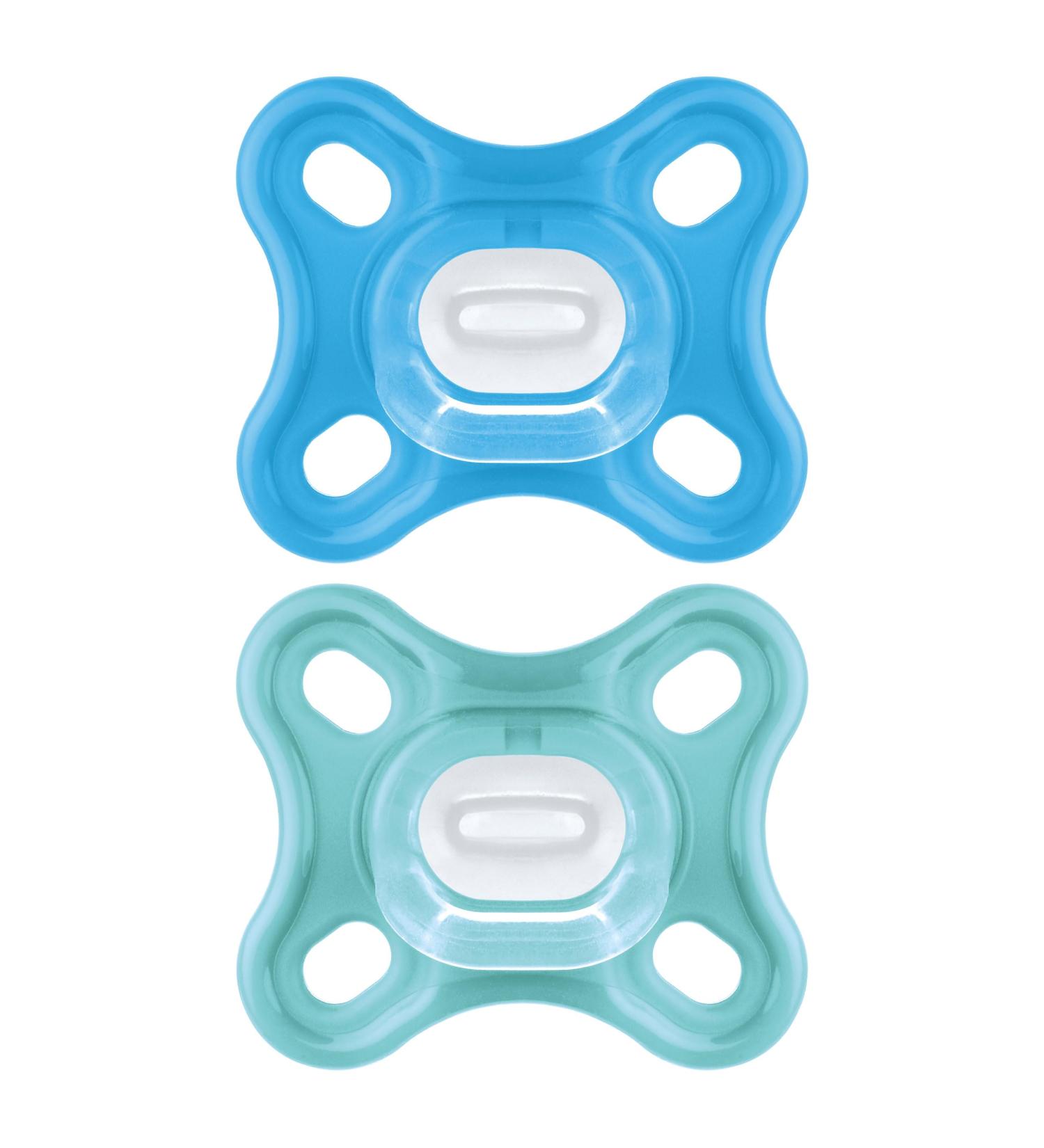 Mam Schnuller Comfort S190 - Soft Skinsoft Silicone Pacifier for 0-2 Months | 2-Pack with Self-Sterilizing Box - Ideal for Baby s Comfort - Buy Online on GoSupps.com