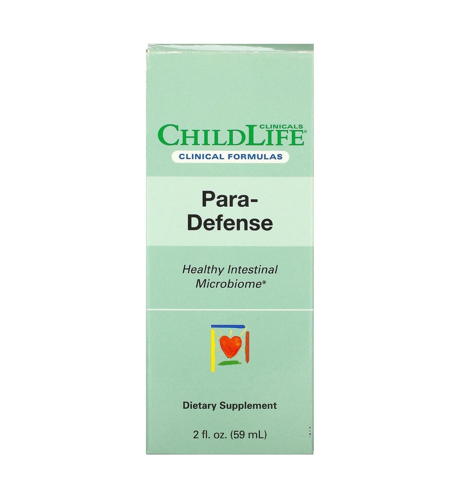 ChildLife Clinicals para-Defense Healthy Intestinal Microbiome 2 fl oz (59 ml)