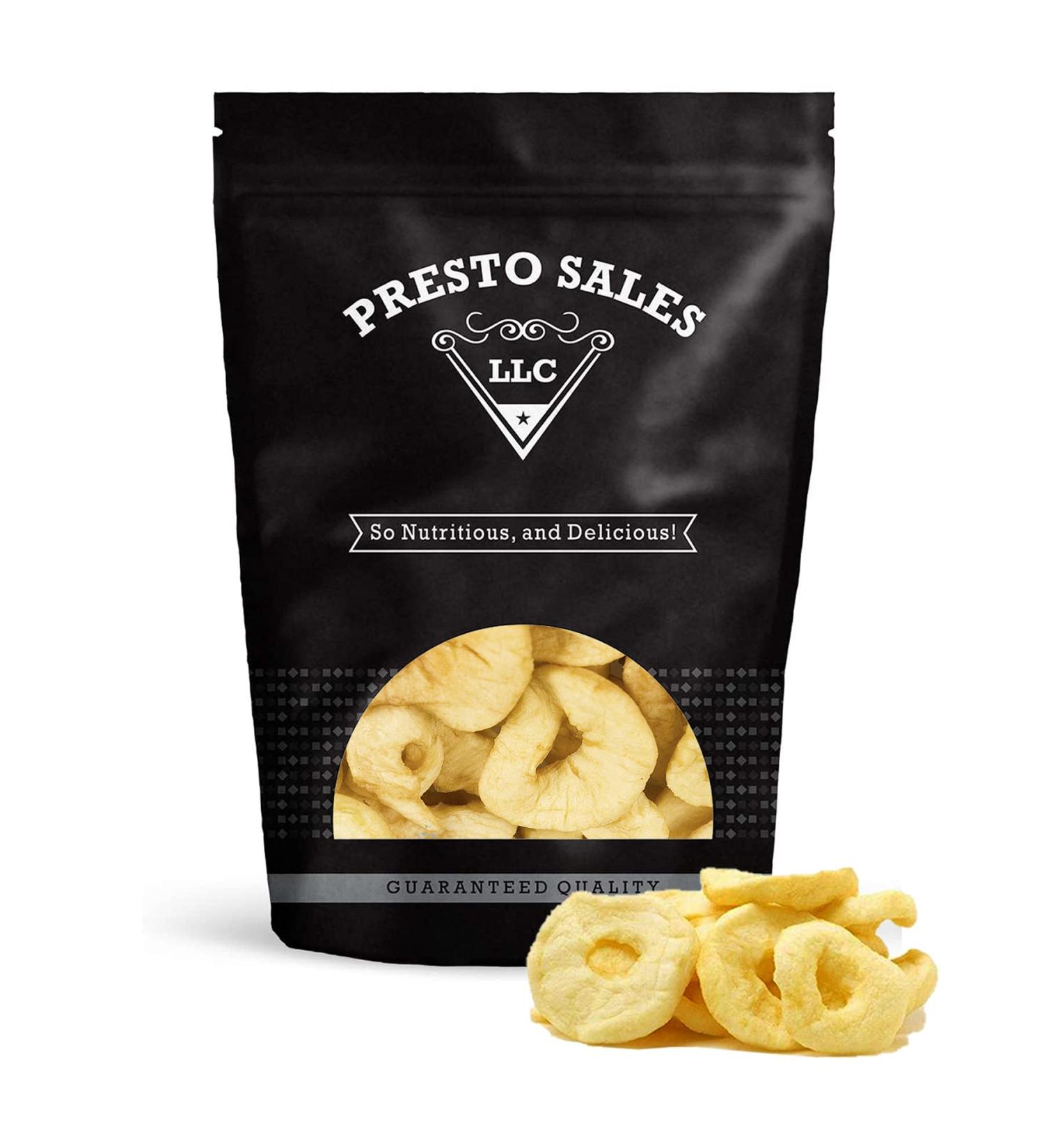 Apple Rings 1 lb. Bag - Fresh, Fancy Dehydrated Snack by Presto Sales LLC - Buy Online on GoSupps.com
