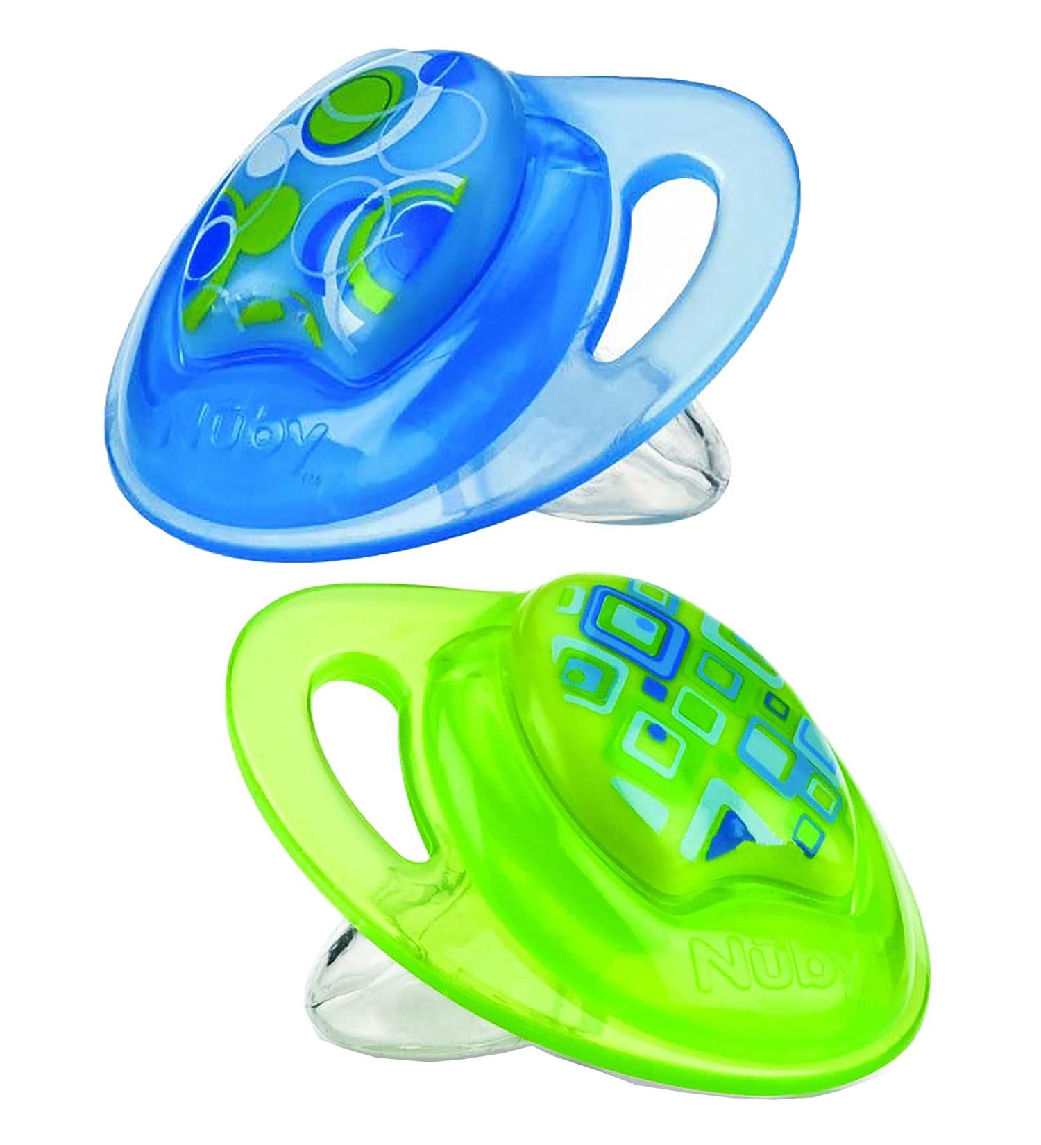 Buy Silicone Prima PP Orthodontic Pacifiers - 2 Pack BPA Free & Non-Toxic - Blue & Green for Baby Boys 6-18 Months - Buy Online on GoSupps.com