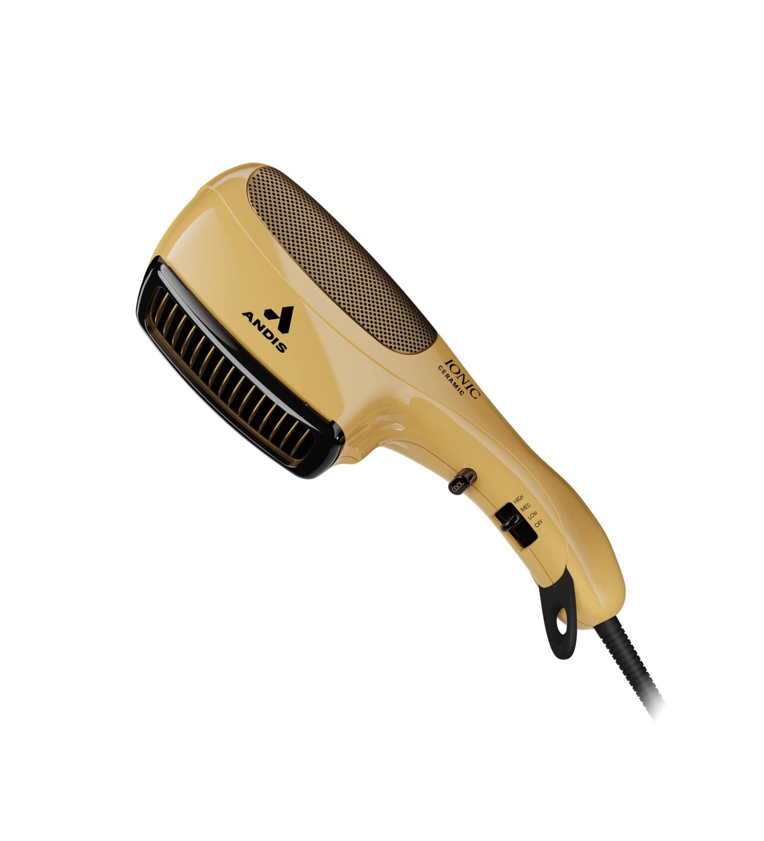Andis 1875-Watt Tourmaline Ceramic Ionic Styling Hair Dryer - Frizz-Free Technology - Lightweight & Safe for Normal and Curly Hair - Gold - Buy Online on GoSupps.com