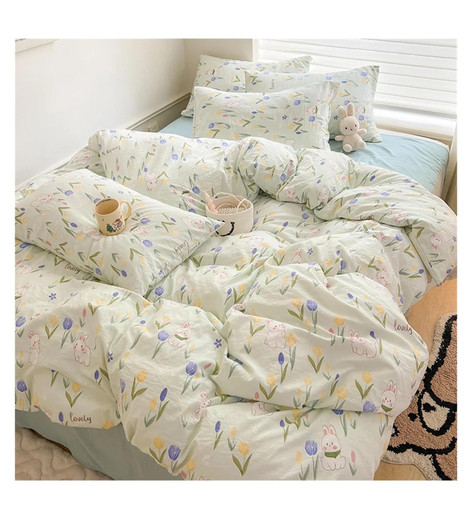 Skin-Friendly Duvet Covers Cartoon Style Bed Covers Soft Comforter Covers Adults/Kids Quilt Cover(No Pillowcase) Soft (D 150x200cm 1PC) - Buy Online on GoSupps.com