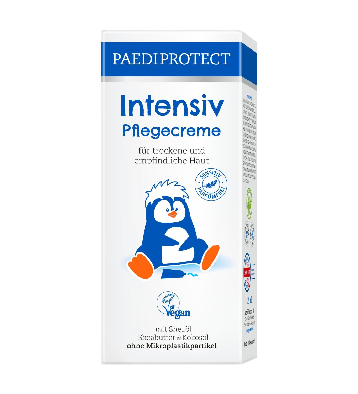 PAEDIPROTECT Intensive Care Cream 75ml - Moisturizing Vegan Perfume-Free Baby Cream for Dry Skin Relief | Face Body & Hands - Buy Online on GoSupps.com
