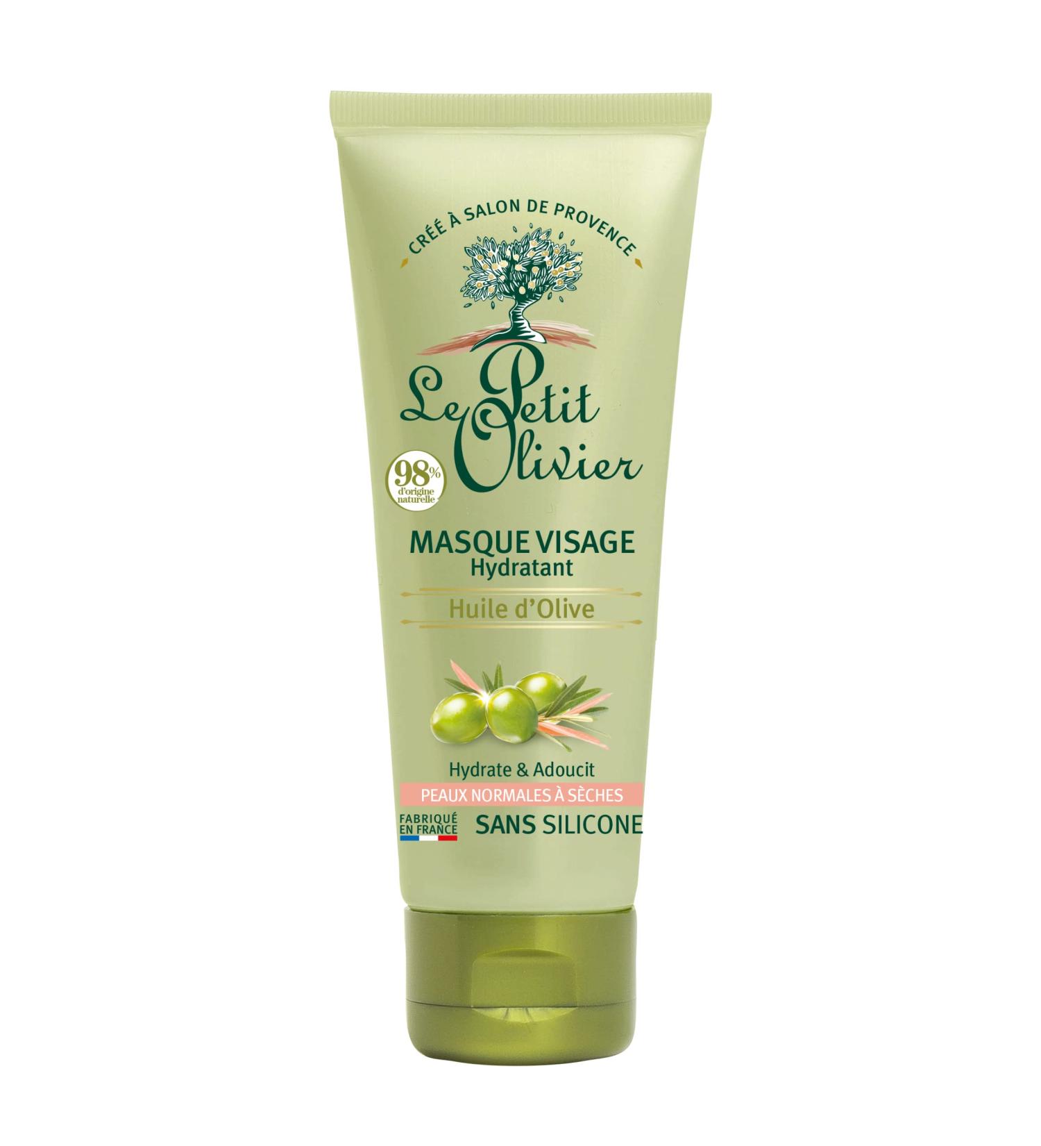 LE PETIT OLIVIER - Hydrating Face Mask - Olive Oil - Moisturizes & Softens - Normal To Dry Skin - 98% Natural Origin - With R - Buy Online on GoSupps.com