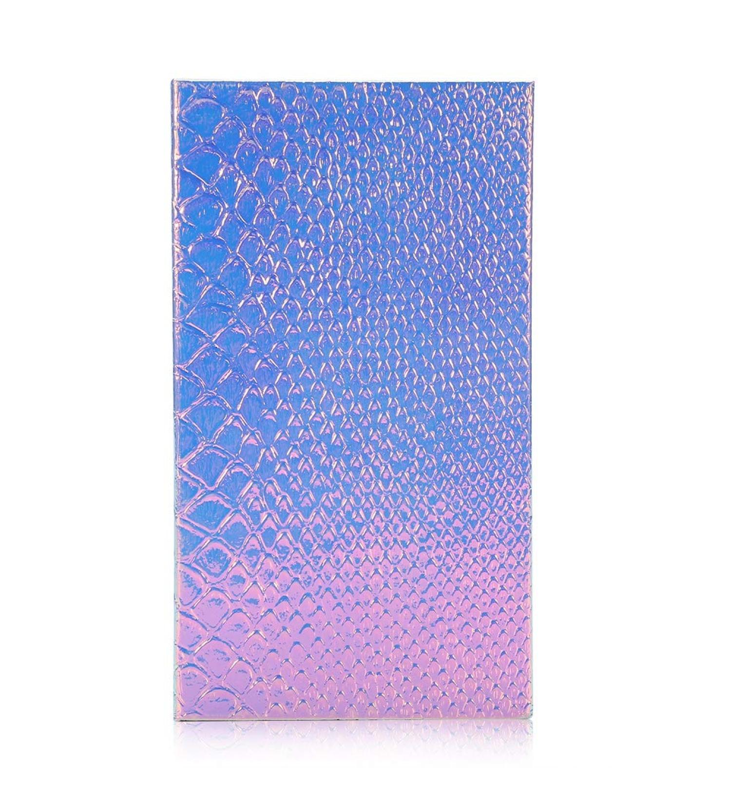 Magnetic Make-Up Palette with Mirror | Empty Storage Box & 20 Metal Stickers - Holographic Mermaid Style - Buy Online on GoSupps.com