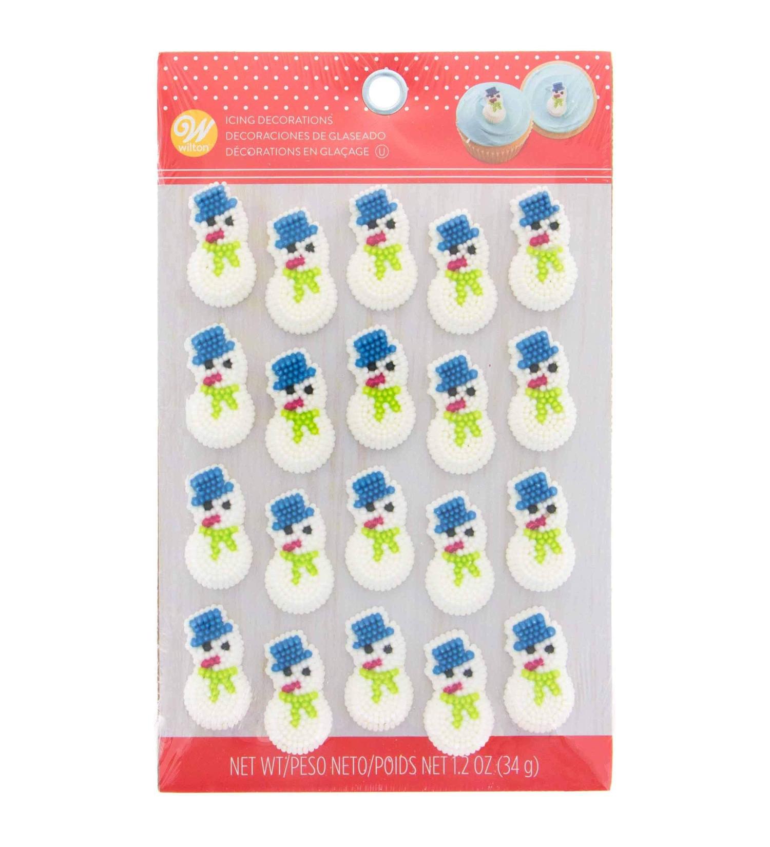 Wilton Snowman Dot Matrix Icing Decorations - 25 Pack - Buy Online on GoSupps.com