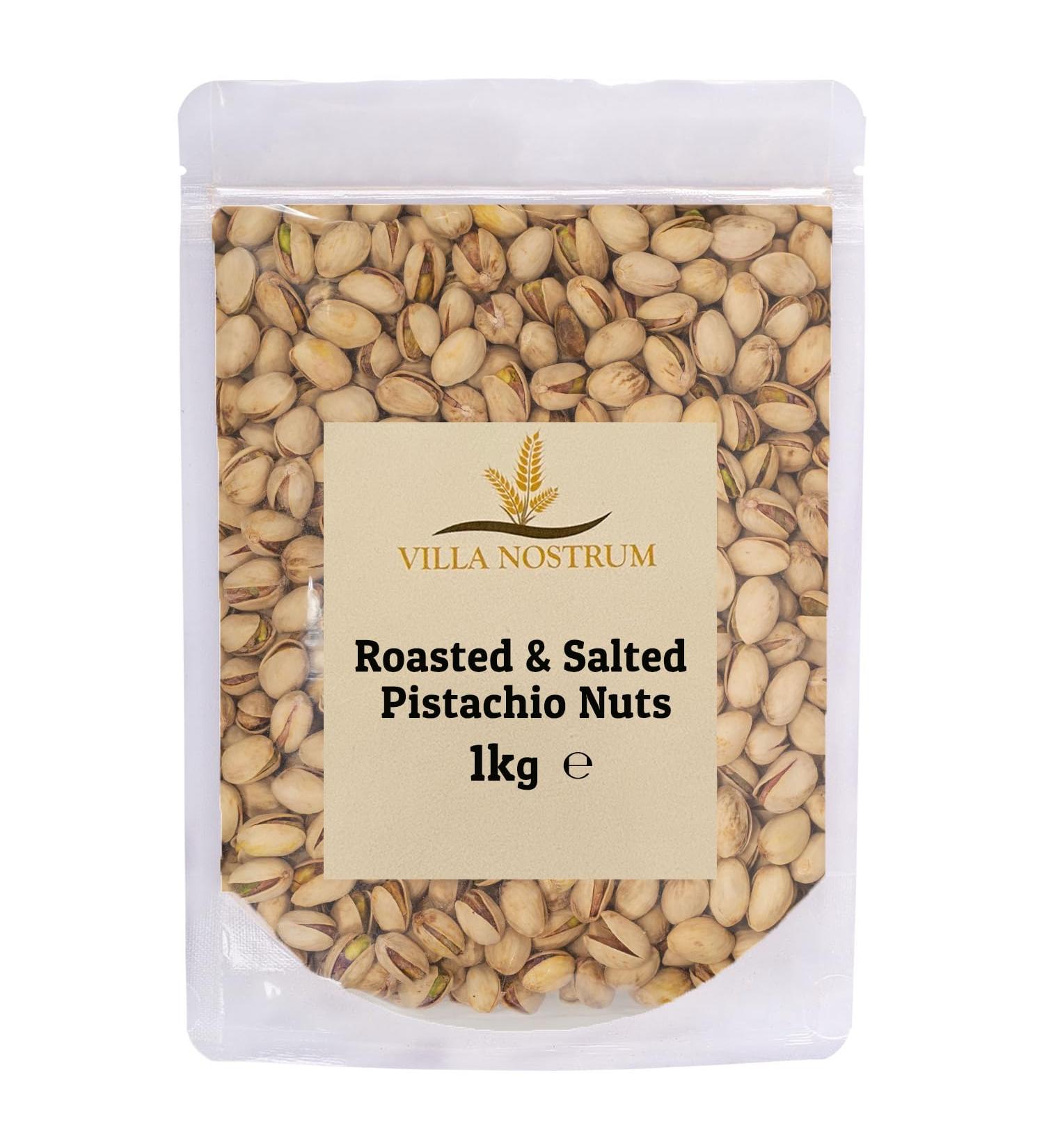 Roasted & Salted Pistachio Nuts 1kg by Villa Nostrum