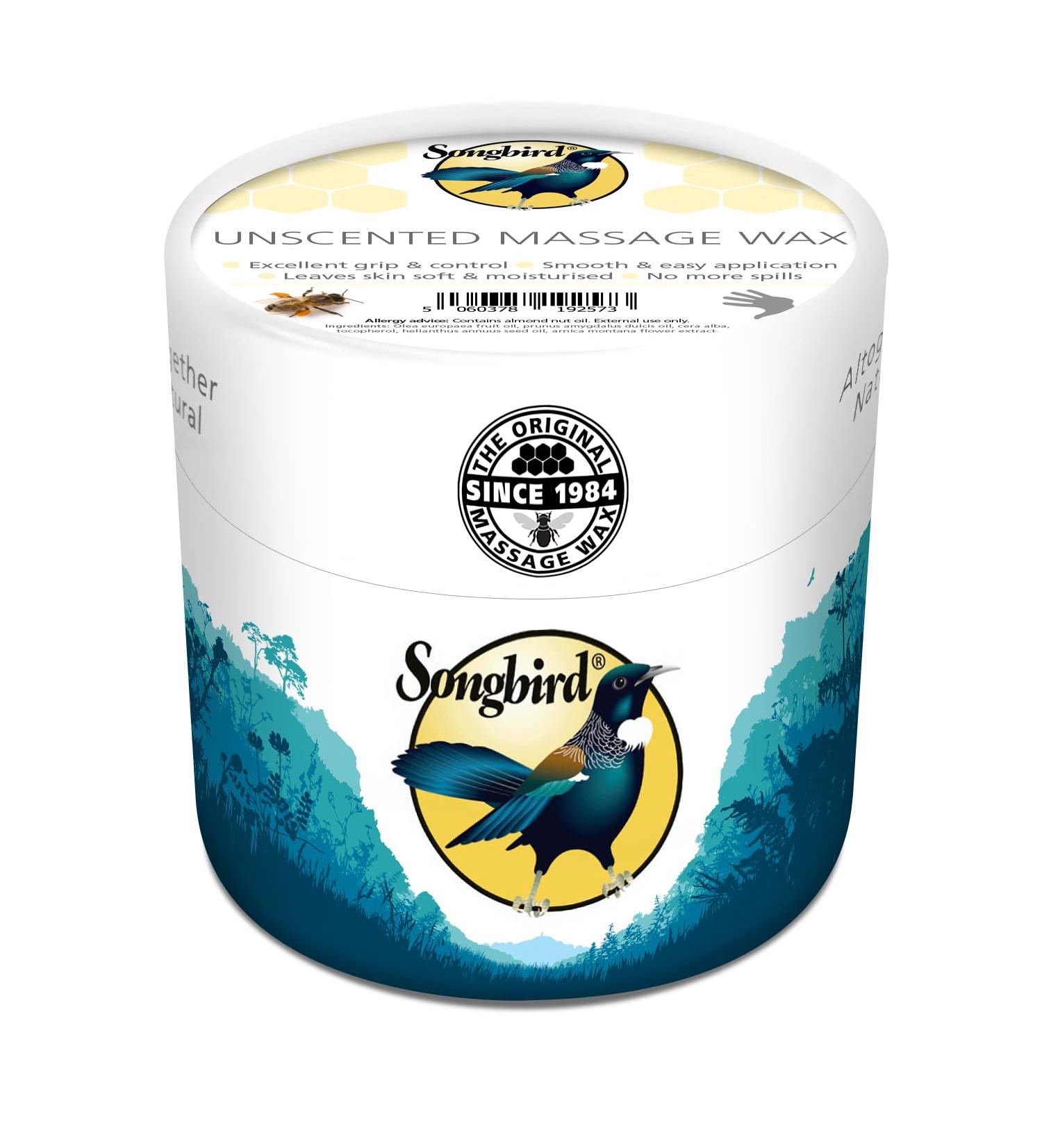 Songbird Unscented Massage Wax (300g) EcoTub