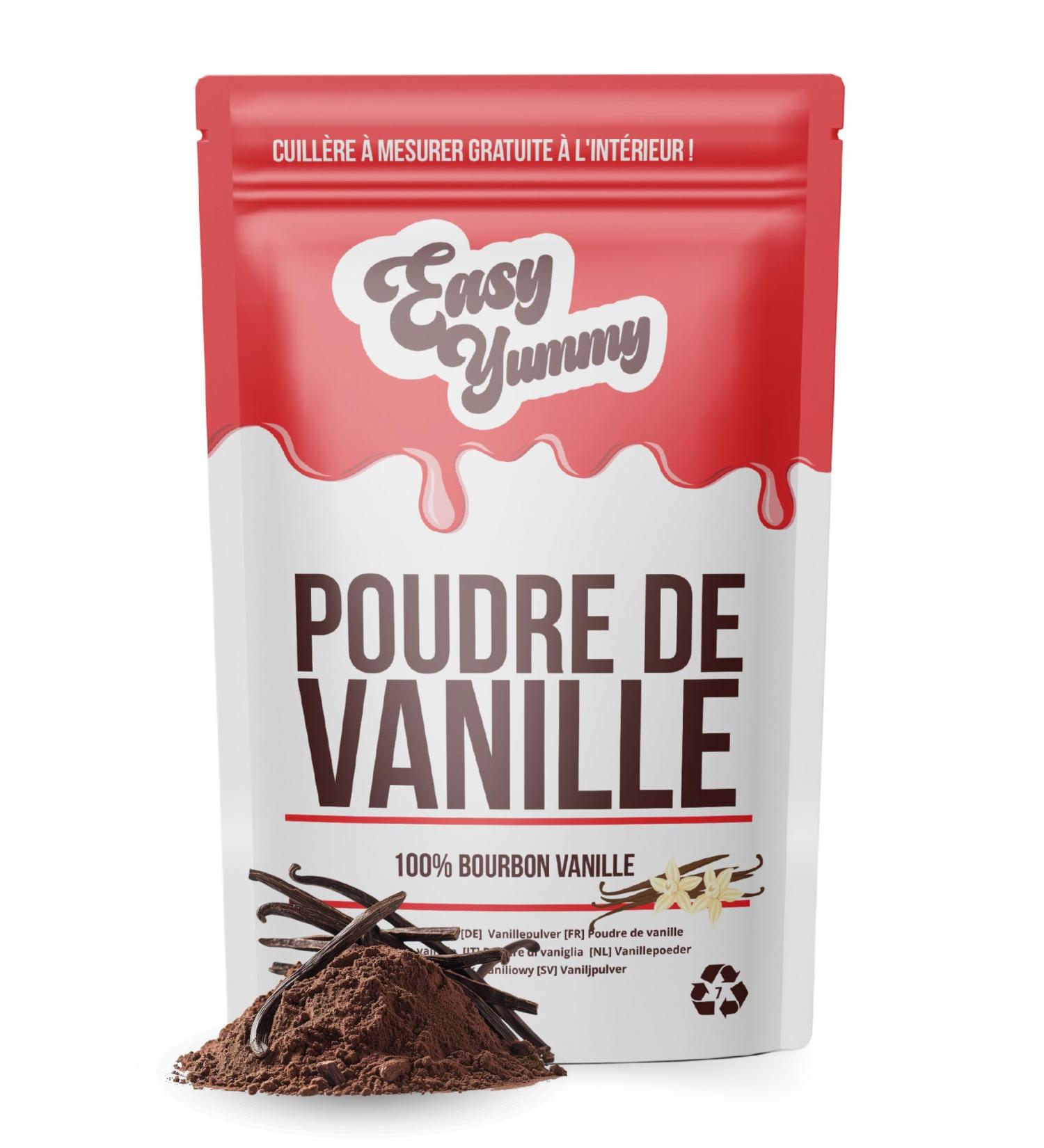 Easy Yummy Vanilla Powder (50g) 100% Bourbon Vanilla Vanilla Powder for Baking Vegan Vanilla Powder - Buy Online on GoSupps.com