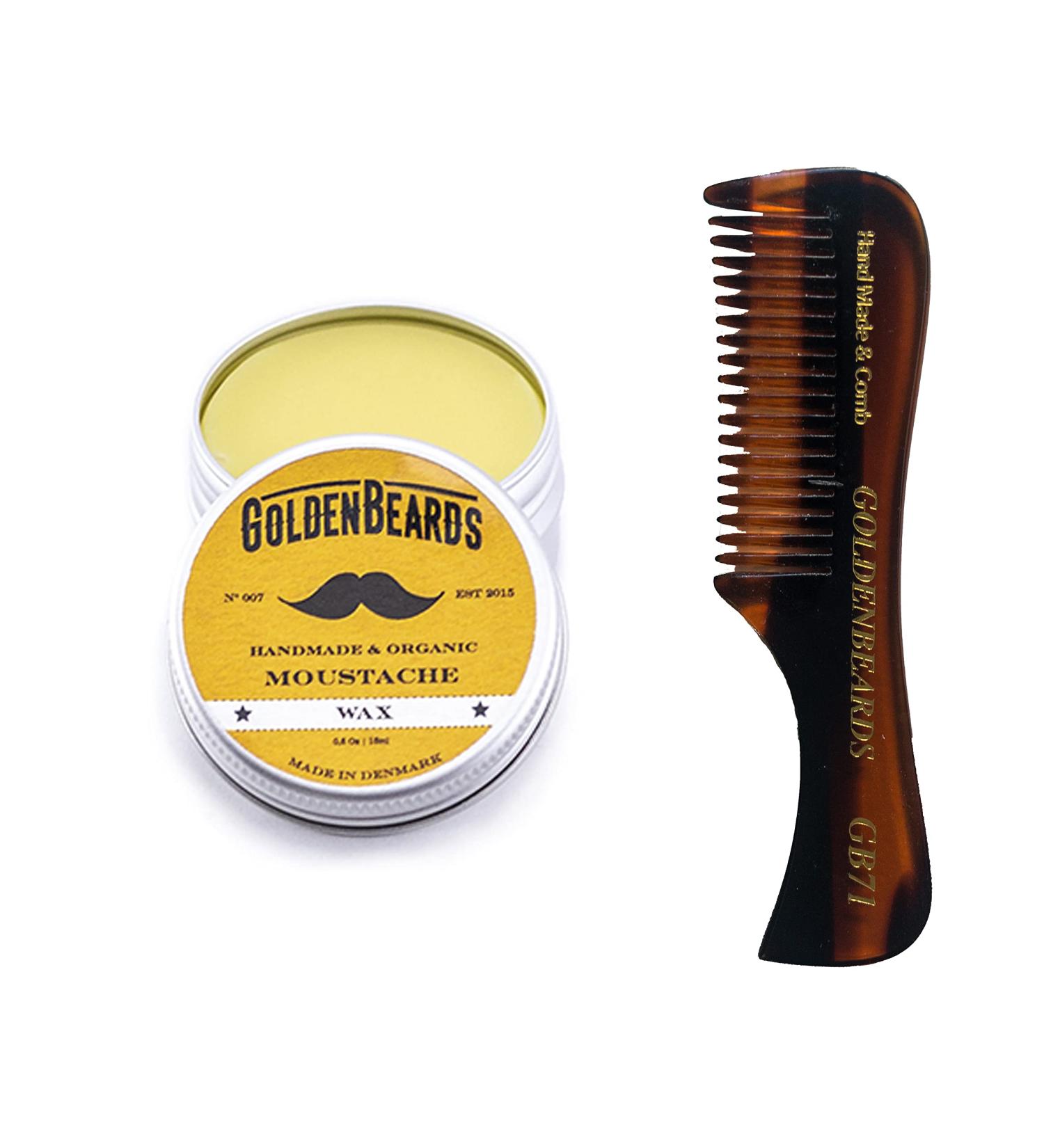 Moustache Wax & Small Comb Kit - Buy the Best Moustache Wax with 2.8 inch Comb at the Best Price! - Buy Online on GoSupps.com