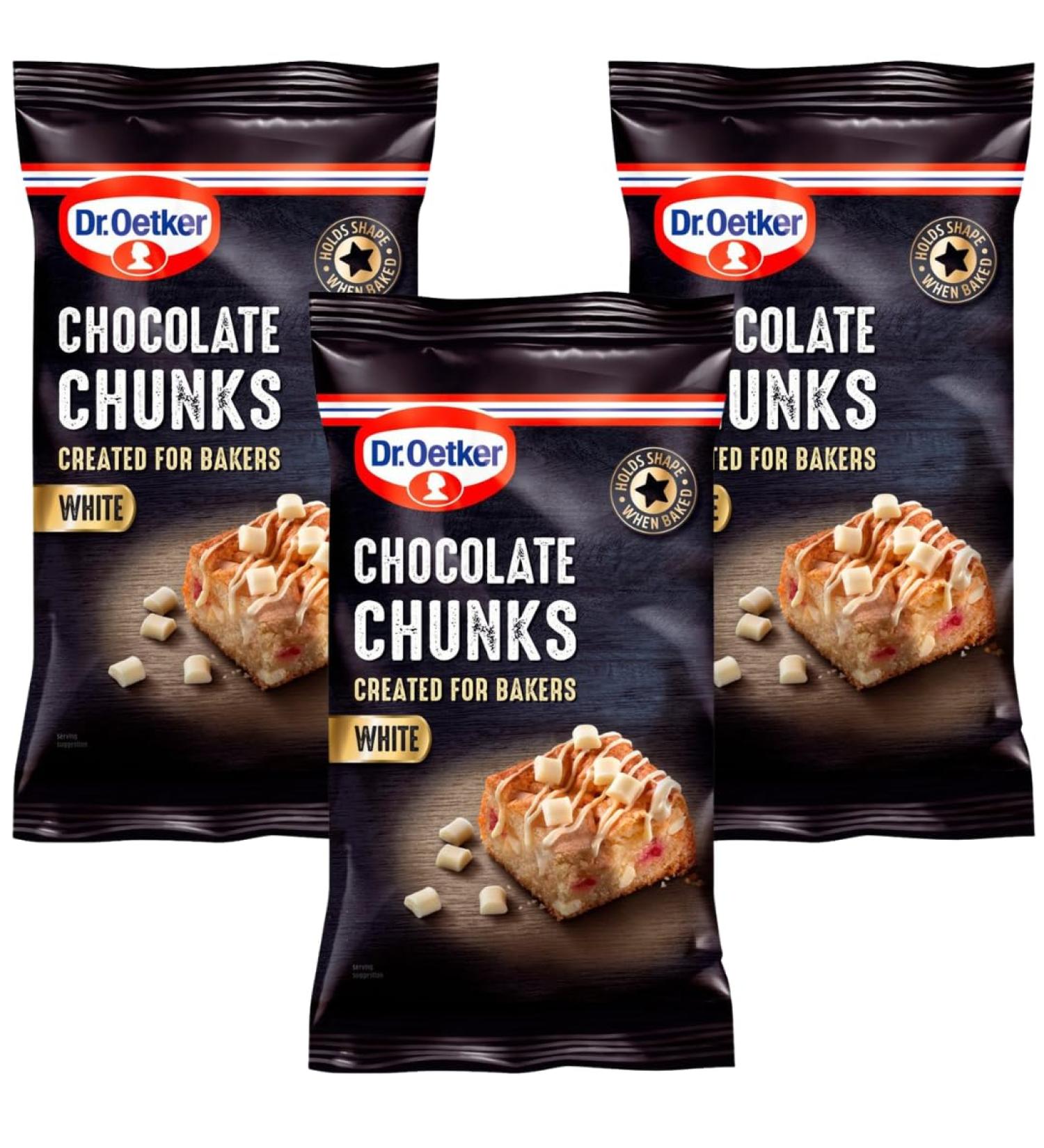 Dessert Topping Bundle With Dr Oetker White Choc Chunks 100g (3 Pack)
