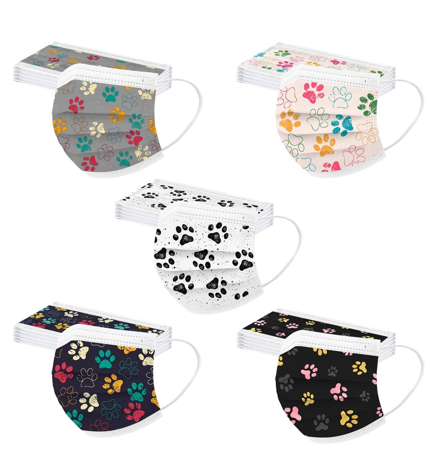 Winfer Disposable 3-Layer Mouth & Nose Protection - 50/100 Colorful Adult Bandanas | Breathable Scarves for Men & Women - Buy Online on GoSupps.com