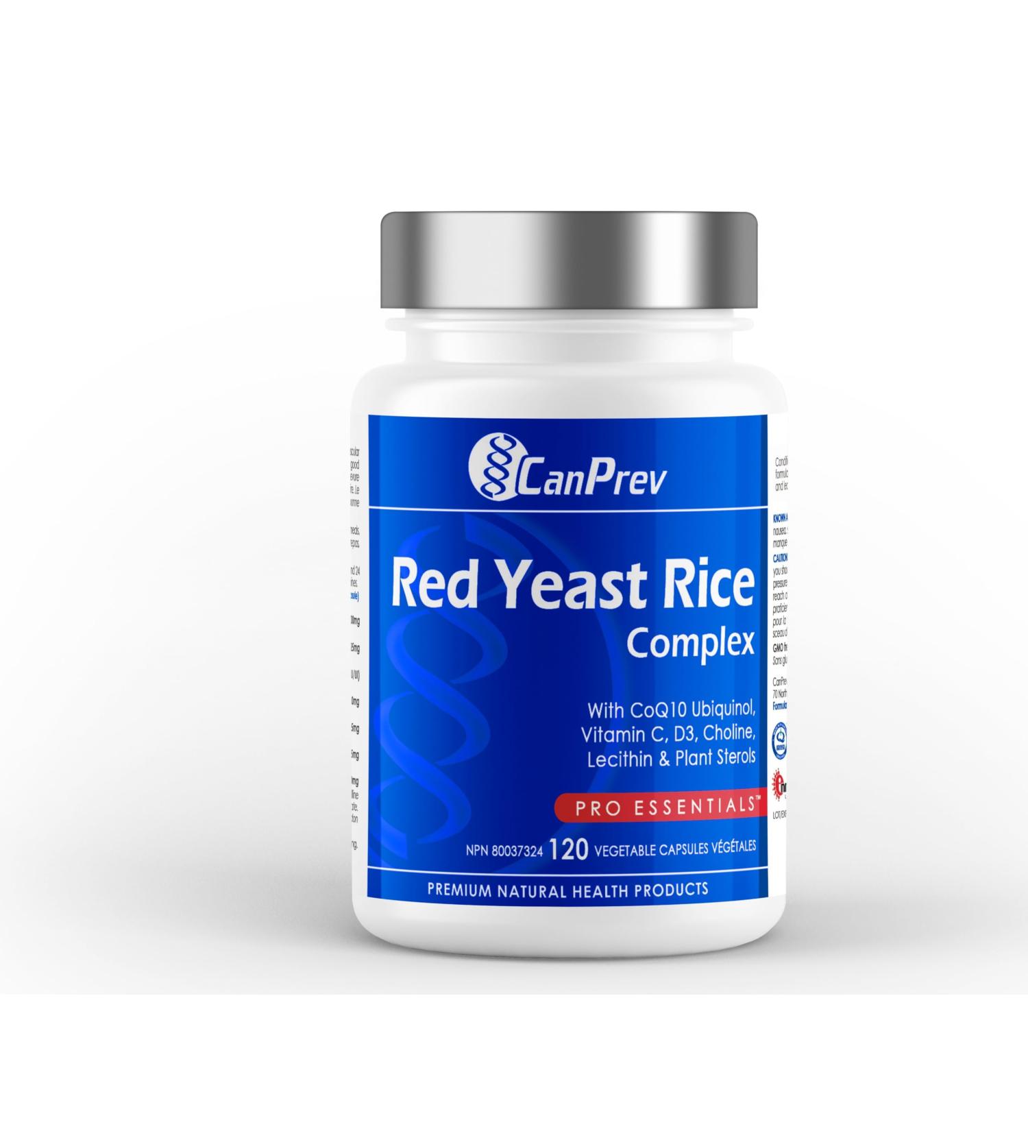 CanPrev - Red Yeast Rice Complex 120 Capsules Support Cardiovascular Health with Antioxidant Rich Supplement 120 count (Pack of 1) - Buy Online on GoSupps.com