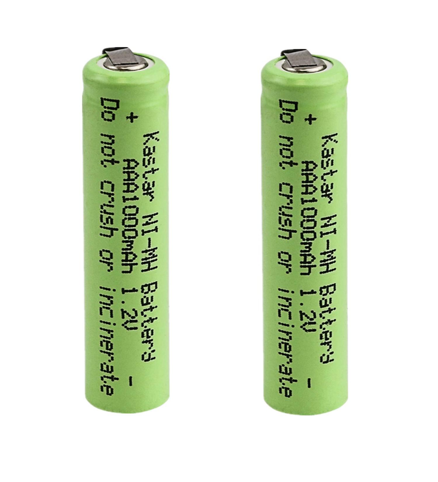 Buy Kastar 2-Pack 1.2V Ni-MH AAA 1000mAh Rechargeable Batteries - Compatible with Electric Razors Toothbrushes & More - High Power for Telecom UPS Smart Grid Moped & Waterpik - Buy Online on GoSupps.com