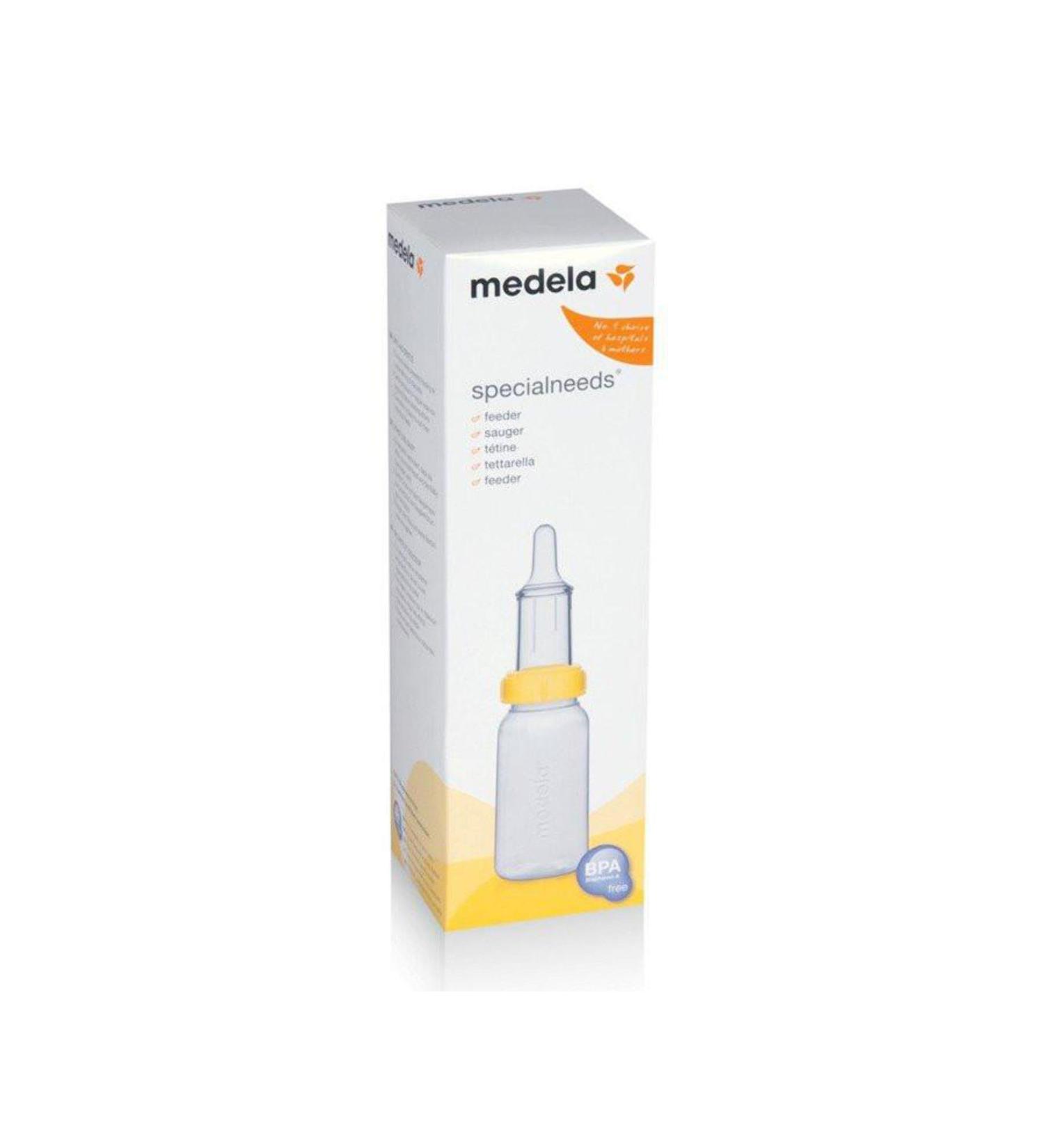 Medela SpecialNeeds BPA-Free Feeder Set - Medela SpecialNeeds bottle with oneway valve SpecialNeeds teat with compression control Medela Special Needs Feeder