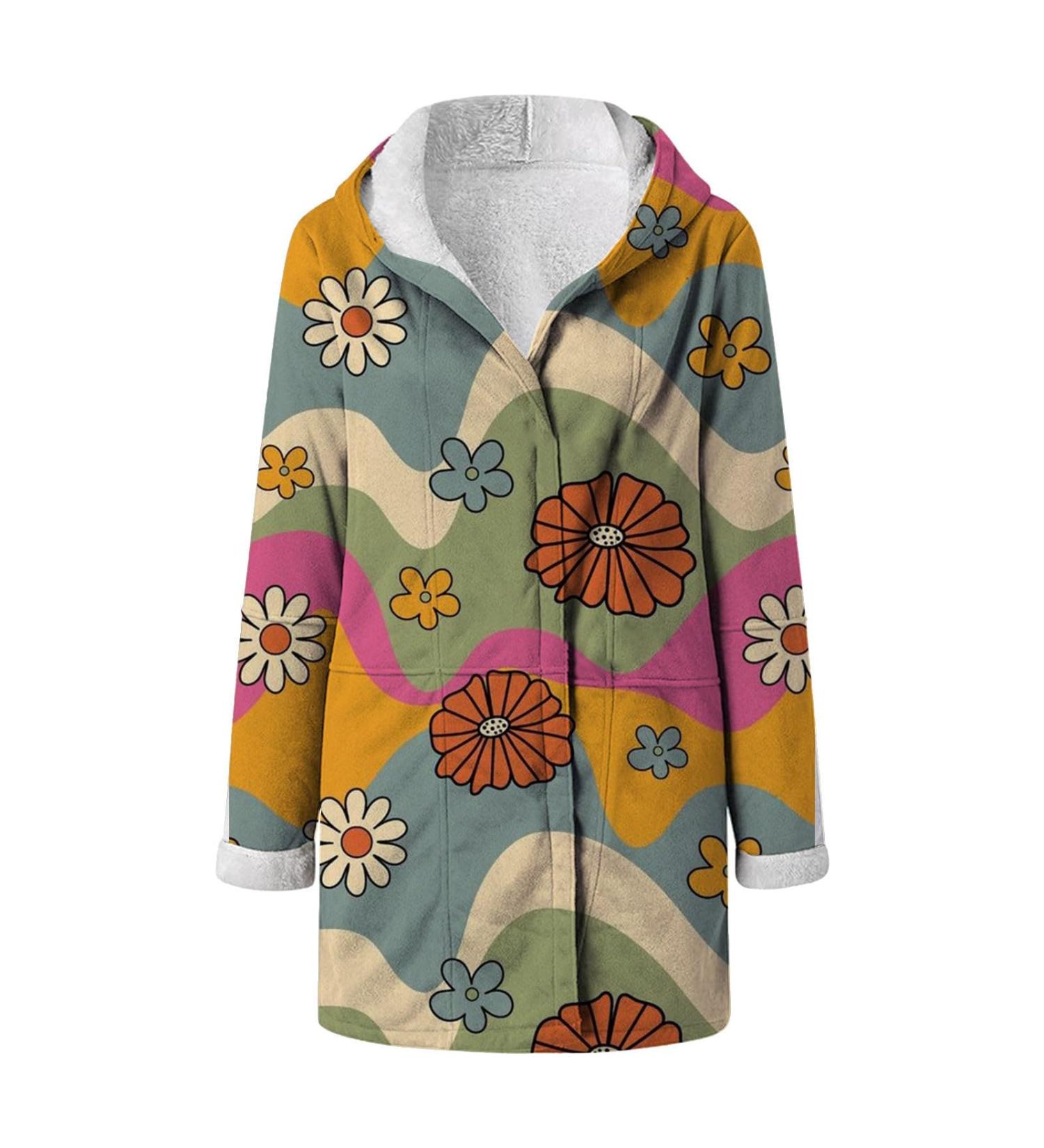 Hanxiulin Plush Oversized Hoodie Jacket for Women - Warm Winter Parka in Mint Green | Premium Outerwear - Buy Online on GoSupps.com