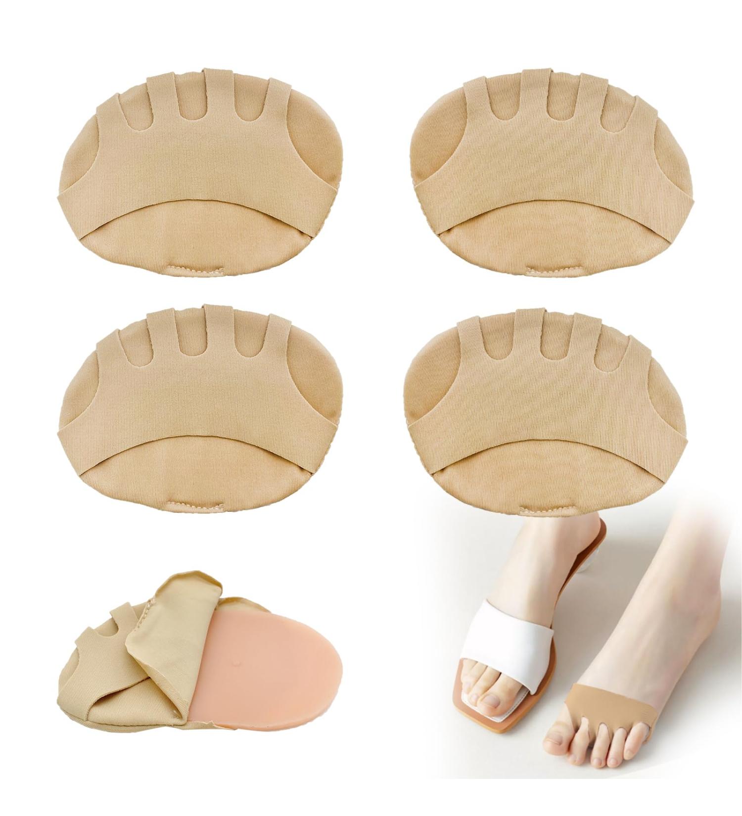 Bale Cushion Forefoot Pads - 4pcs Silicone High Heel Cushions for Midfoot & Ball Protection (EU 35-39) - Buy Online on GoSupps.com