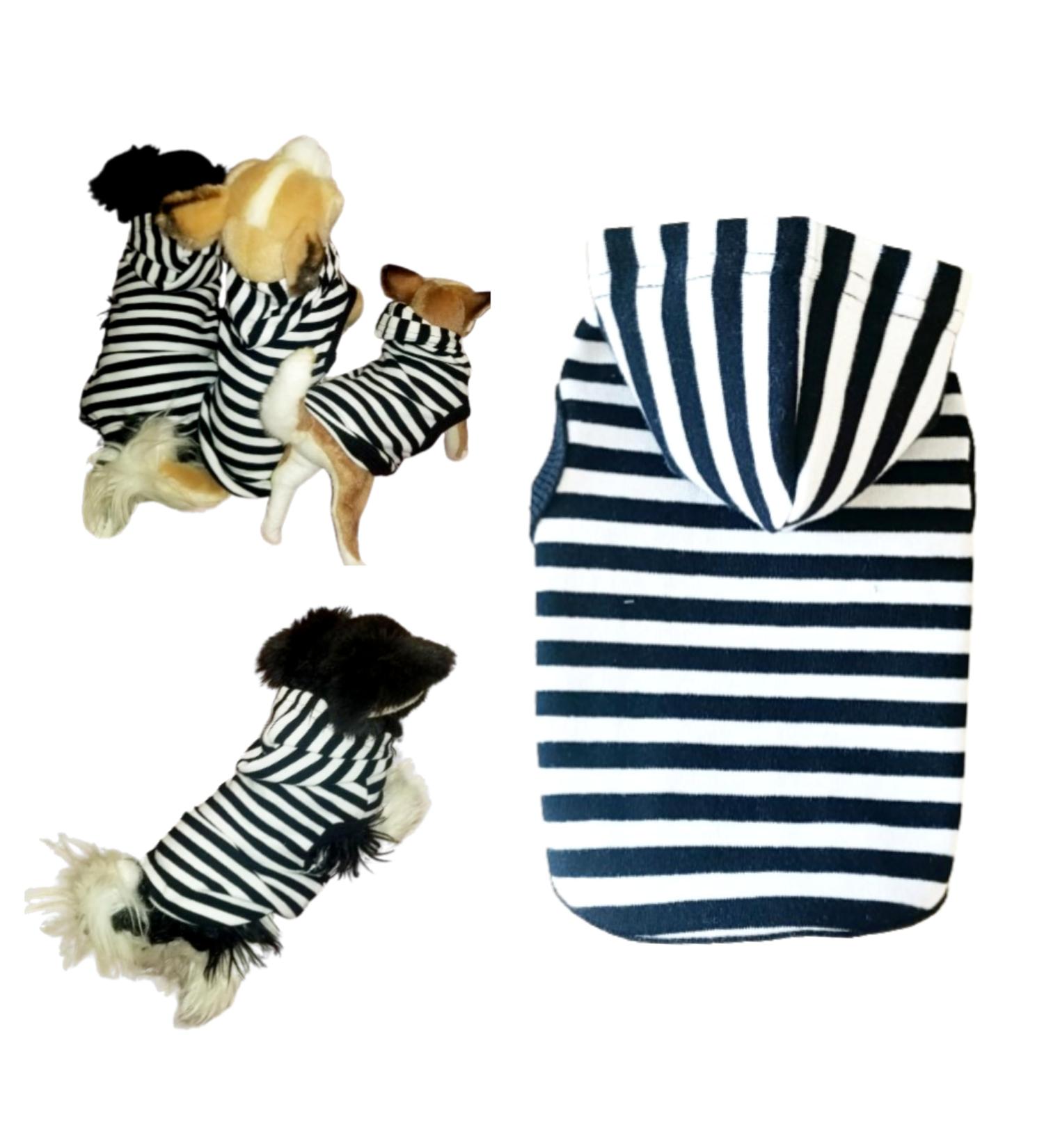 Newborn Kitten Cat Chihuahua Clothes Puppy Dog Coat Smaller Breeds XXXXS Stripey Hoody PJS Cosy Top (Black+White XXXXXS- XXXXS (4-6 weeks Kitten)) XXXXXS- XXXXS (4 - 6 weeks Kitten) Black+White - Buy Online on GoSupps.com