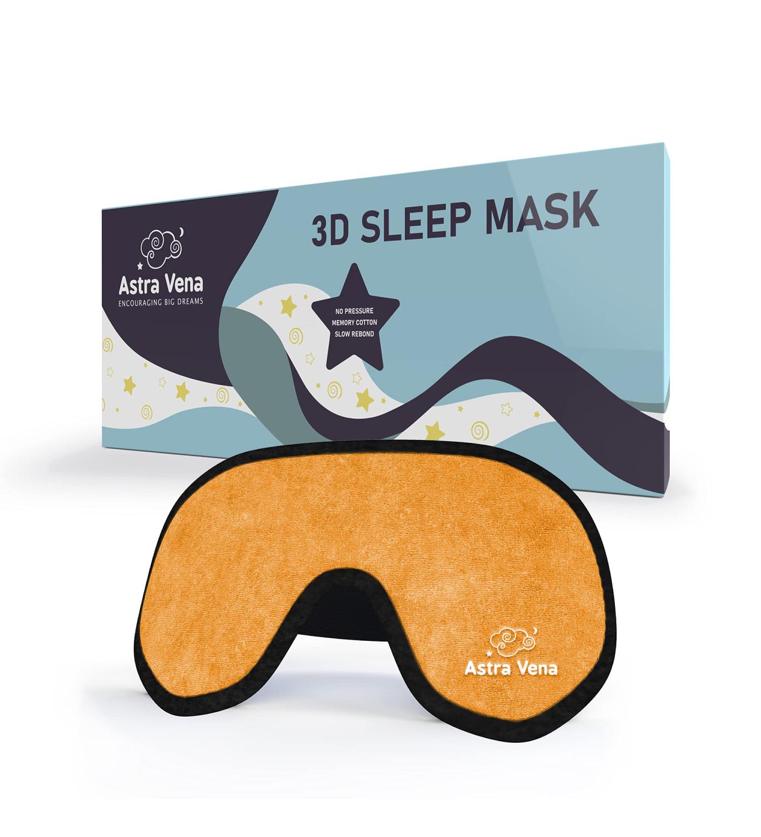 Sleep Mask for Kids with Blockout Light - Memory Foam 3D Contoured Eye Mask - Eye Cover & Travel Sleep Mask Blindfolds for Kids Girls Boys (orange) - Buy Online on GoSupps.com
