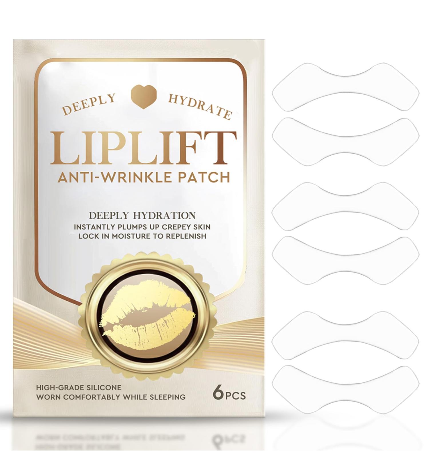 Buy Lip Lift Anti-Wrinkle Patches | Smooth Smile Lines & Fine Lines Fast - Gold Silicone Lip Mask - Buy Online on GoSupps.com