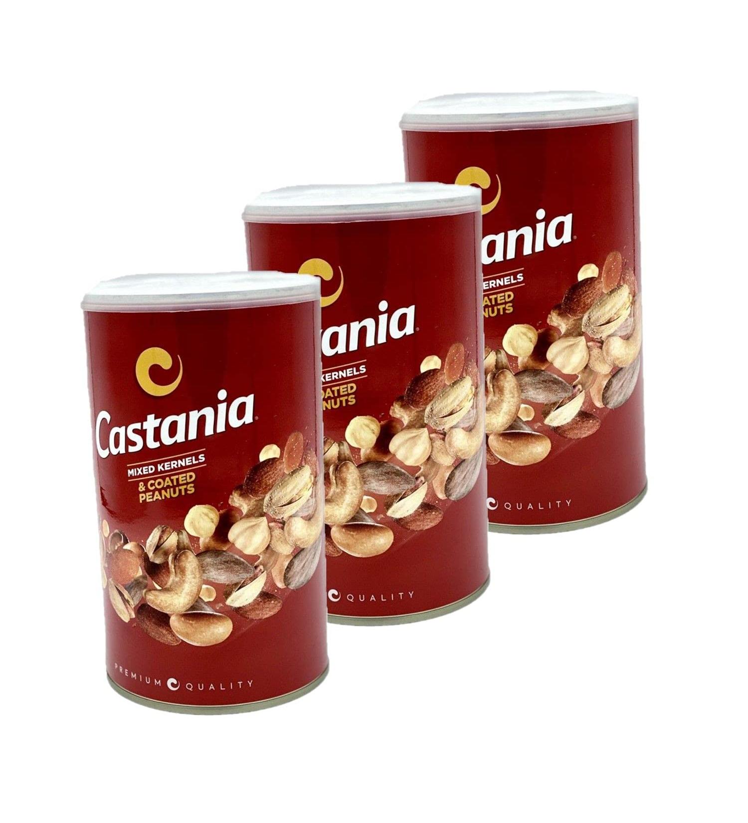 Set of 3 Assorted Nuts/Mixed Kernels – Castania – 450 g Pot