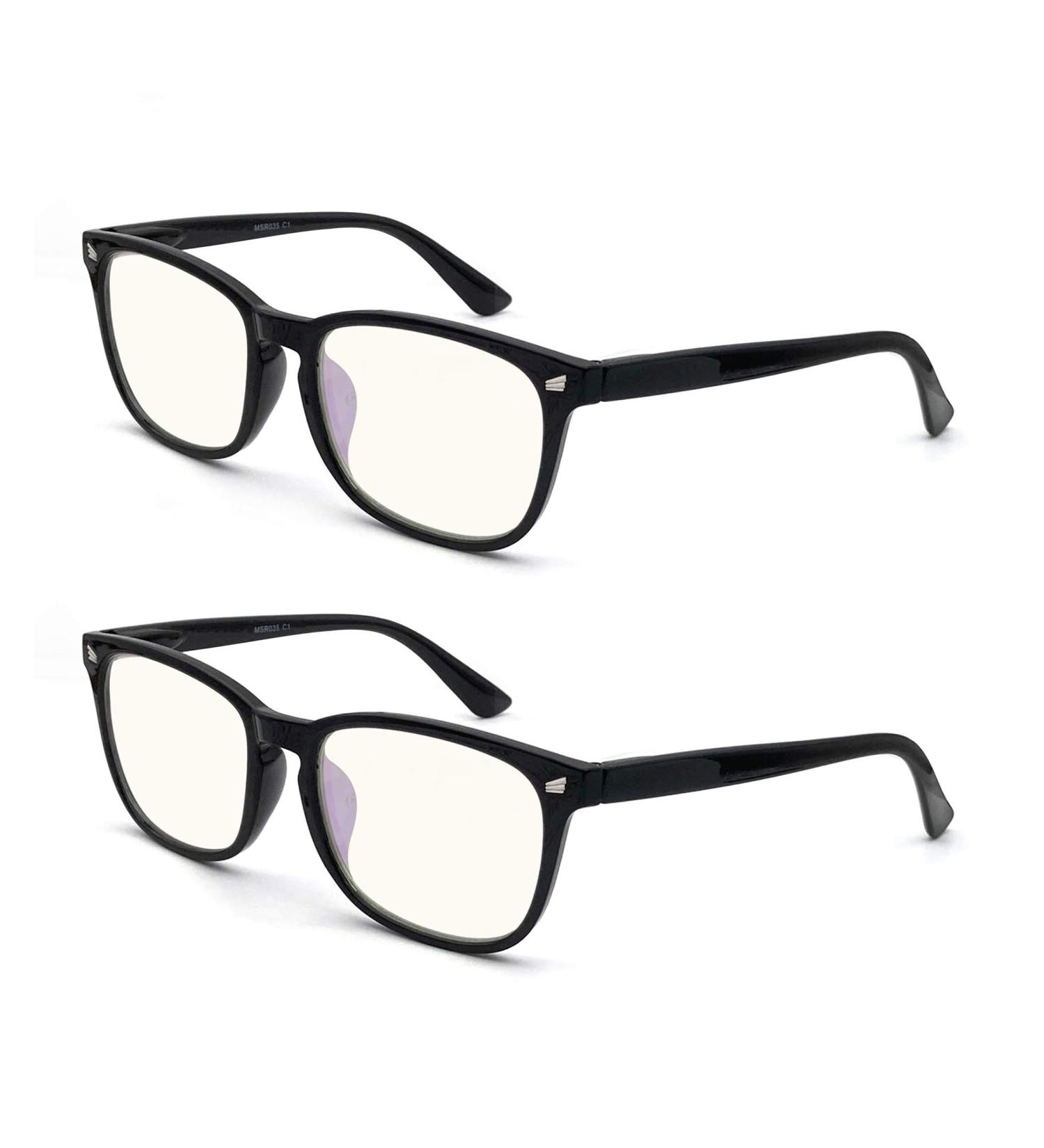 Shop HEEYYOK Light Leak Model Blue Light Filter Glasses for Men & Women | Anti-UV Screen Glasses with Bag | Quality +0.75 C1C1 - Buy Online on GoSupps.com