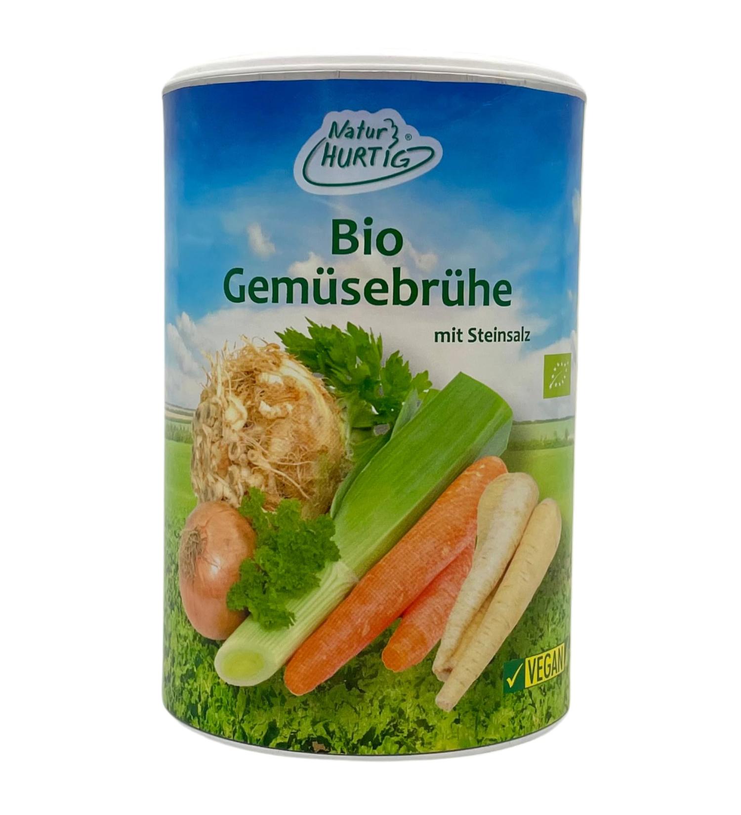 Natur Hurtig Organic Vegetable Broth 275g | Vegan No Additives No Glutamate No Yeast | International Shipping Available - Buy Online on GoSupps.com