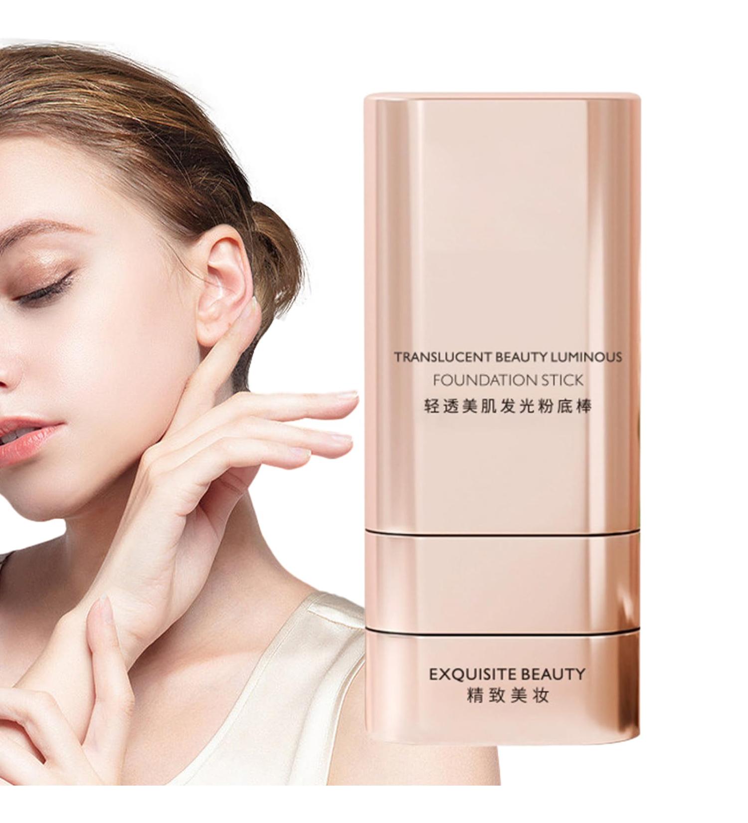Lightweight Makeup Base 20g Facial Compact Bar with Brush Included | 2 in 1 Color Concealer Waterproof Long Lasting Evens Skin Tone for Women and Men - Buy Online on GoSupps.com