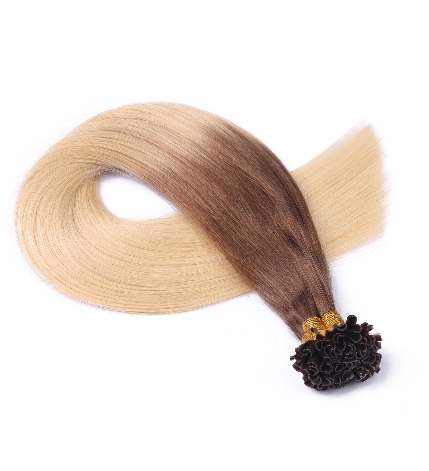 Premium Keratin Bonding U-Tip Extensions - #17/20 Ombre 50cm 100 Strands 100% Remy Hair by Novon - High Quality 50g - Buy Online on GoSupps.com