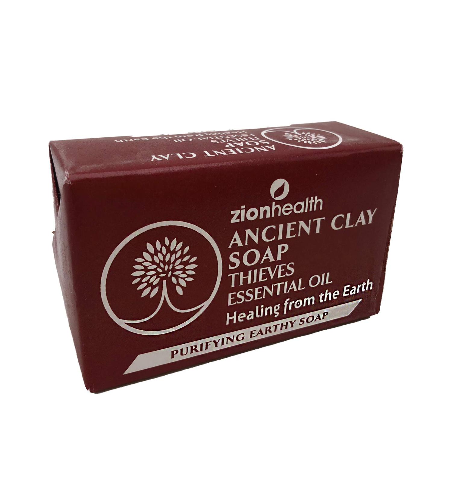 Adama Minerals Ancient Clay Natural Soap - Grave Robber Oil by Zion Health | 6 oz | Organic Skin Care & Eco-Friendly Cleansing - Buy Online on GoSupps.com