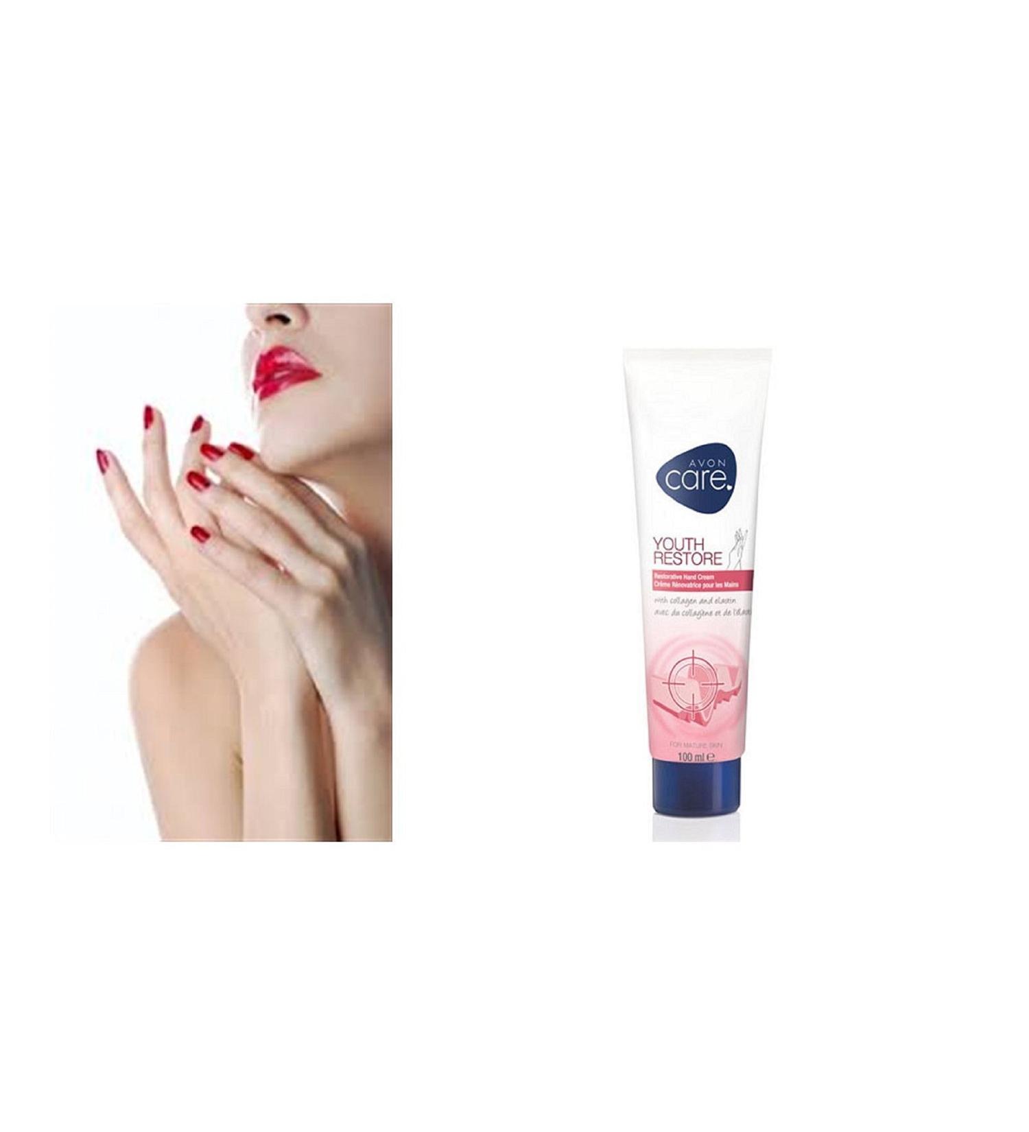 Avon Hand Cream 'Youth Restore' - Regenerating Care Cream with Collagen and Elastin - 100ml