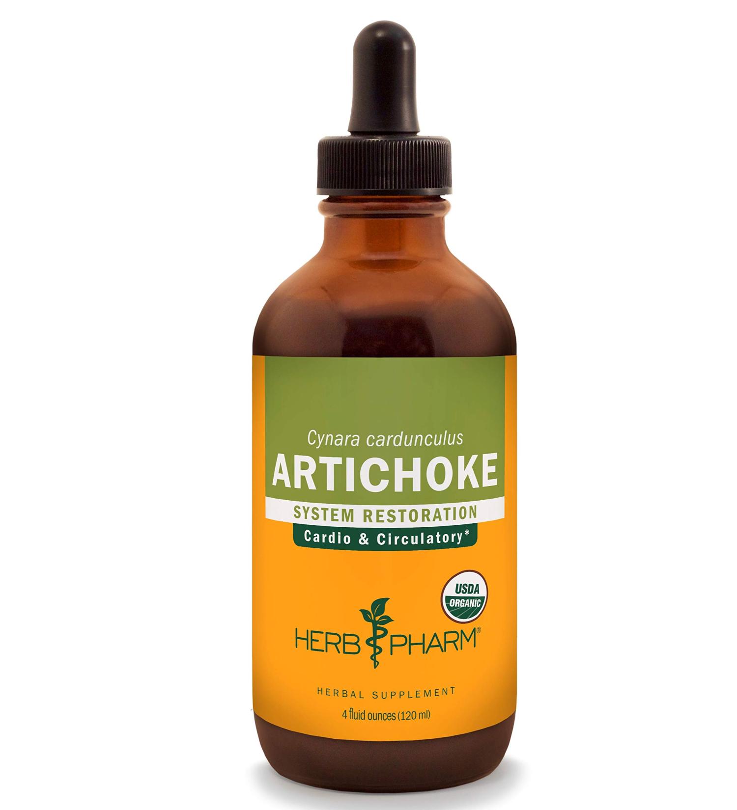 Herb Pharm Organic Artichoke Liquid Extract - 4 oz | Cardiovascular & Circulatory Support - Buy Online on GoSupps.com