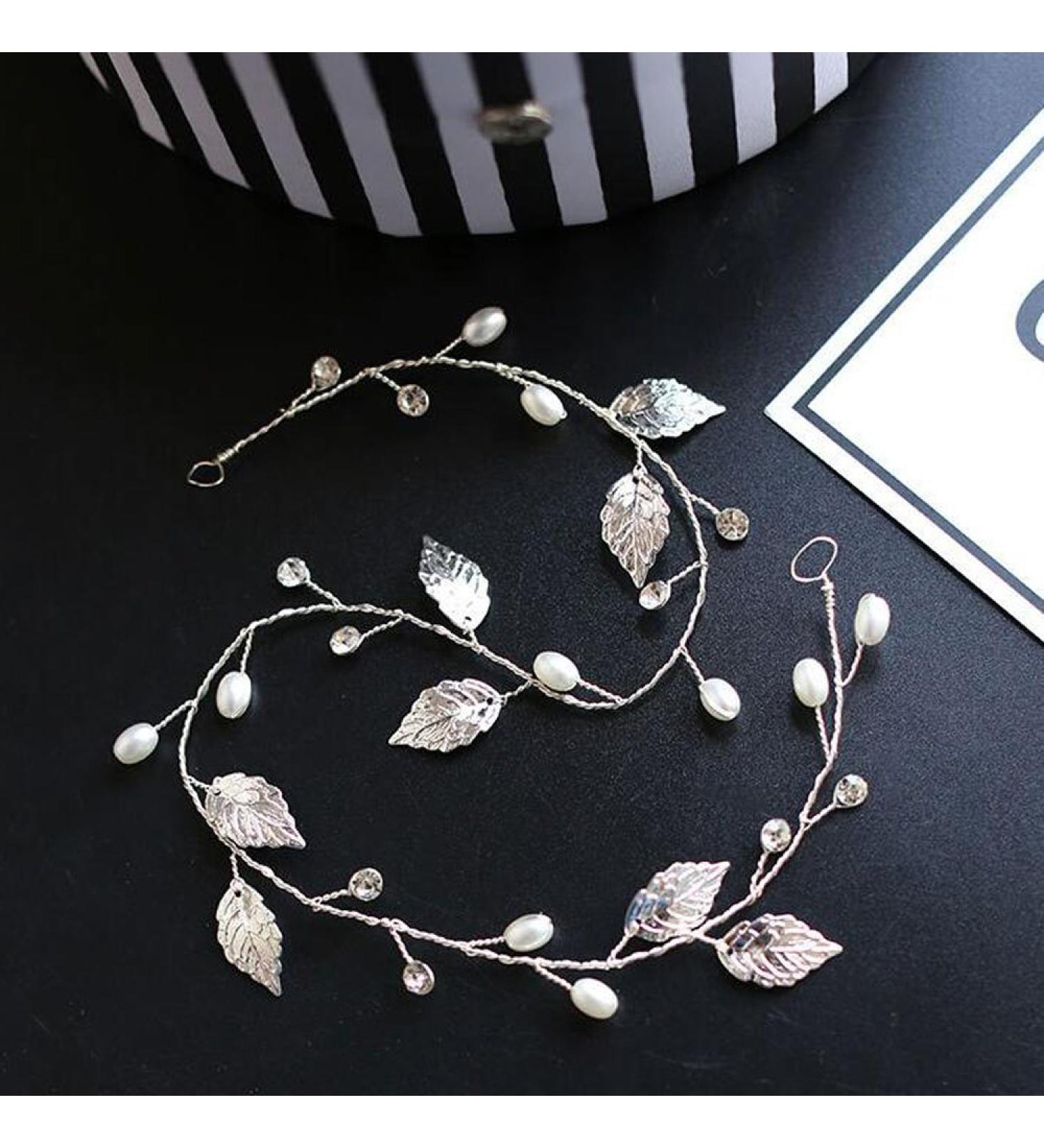 Handmadejewelrylady Wedding Bridal Crystal Rhinestone Headband Hair Vine Headpiece Women Evening Party Hair Accessories
