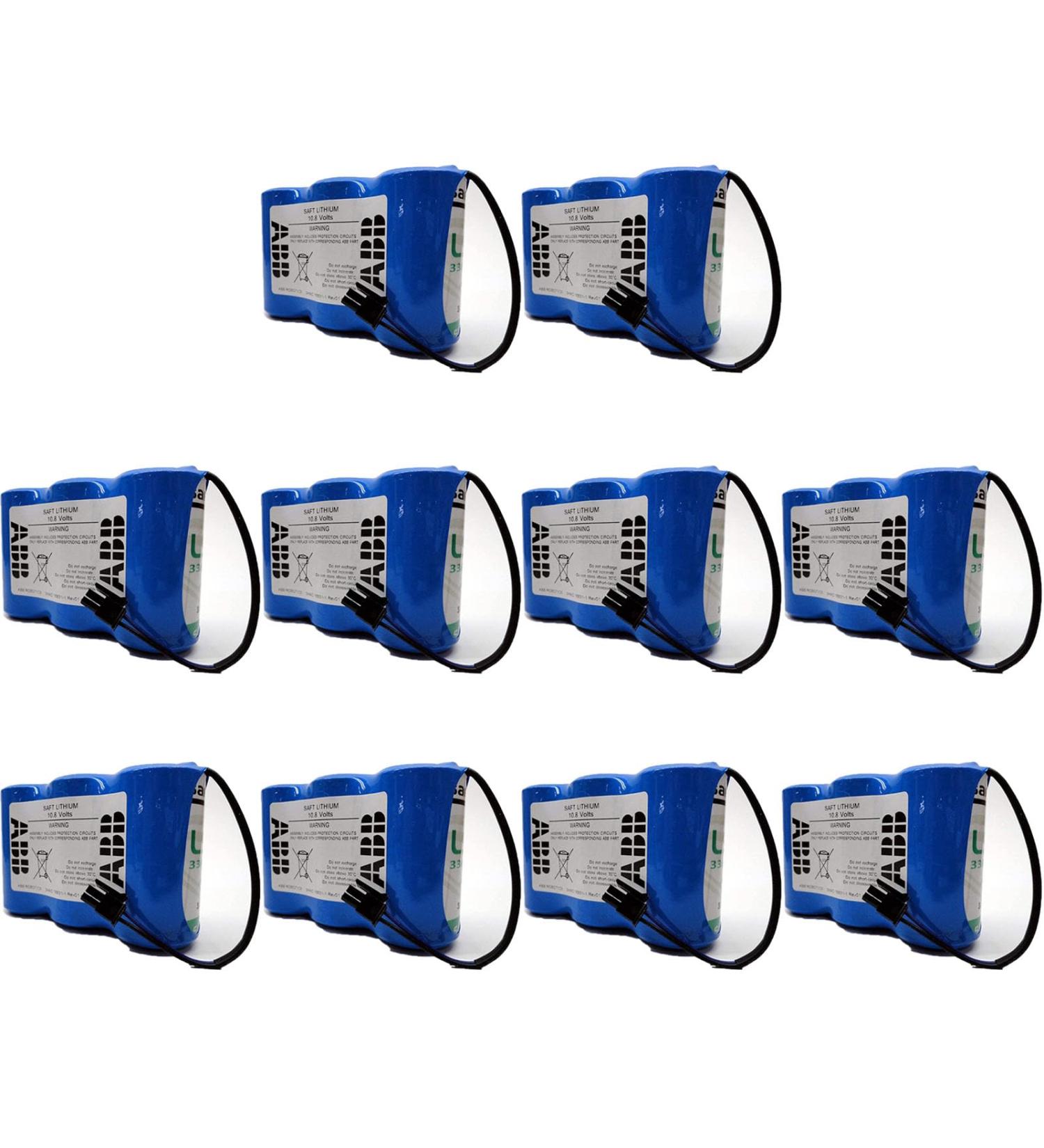 WELLVEUS 10 Pack 3HAC16831-1 Battery for ABB Robot Controller - 10.8V 17Ah | International Shipping Available - Buy Online on GoSupps.com