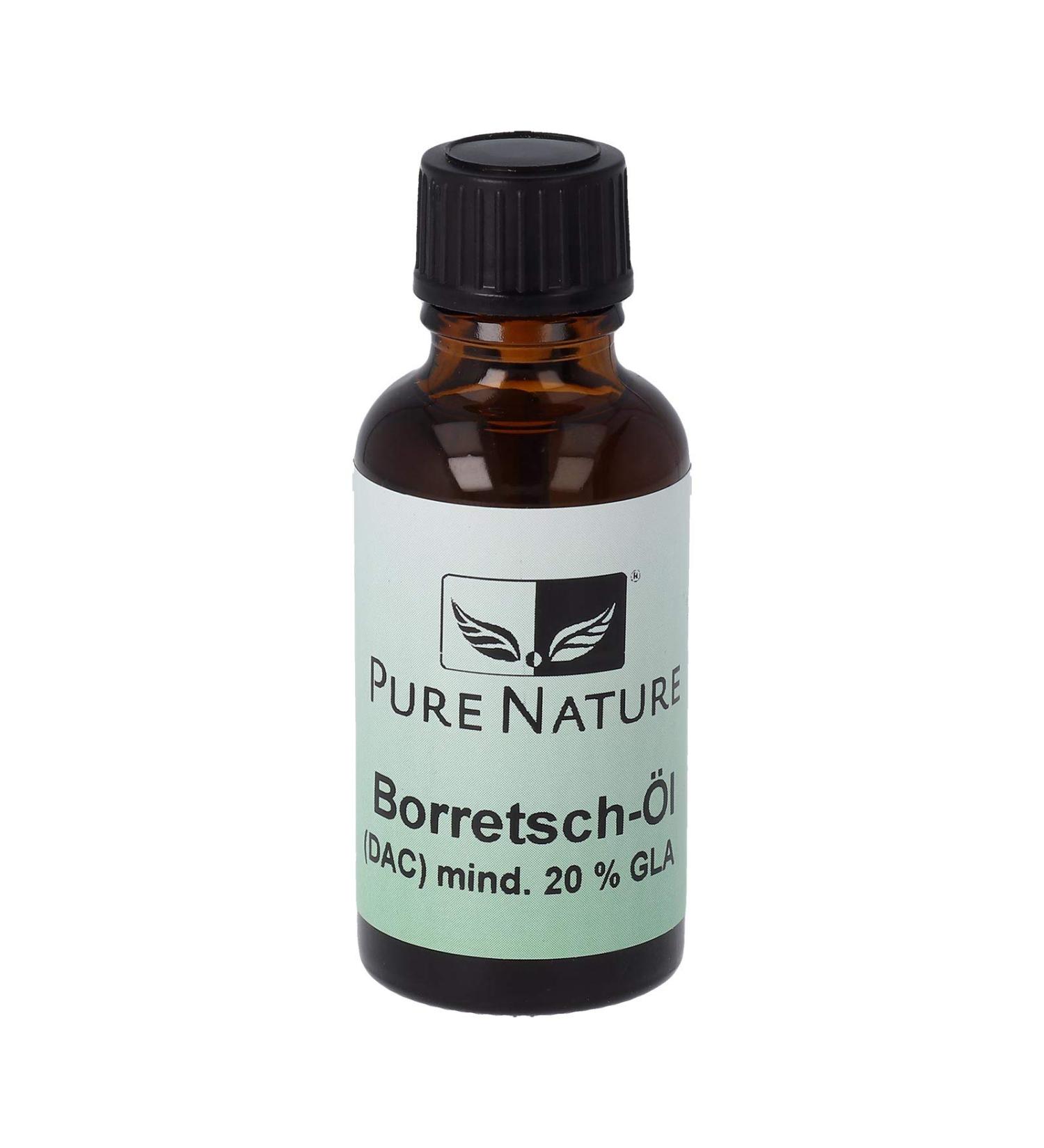 PureNature Borage Oil for Skin Hair & Nails - 30ml | Premium Natural Moisturizer for Healthy Beauty - Buy Online on GoSupps.com